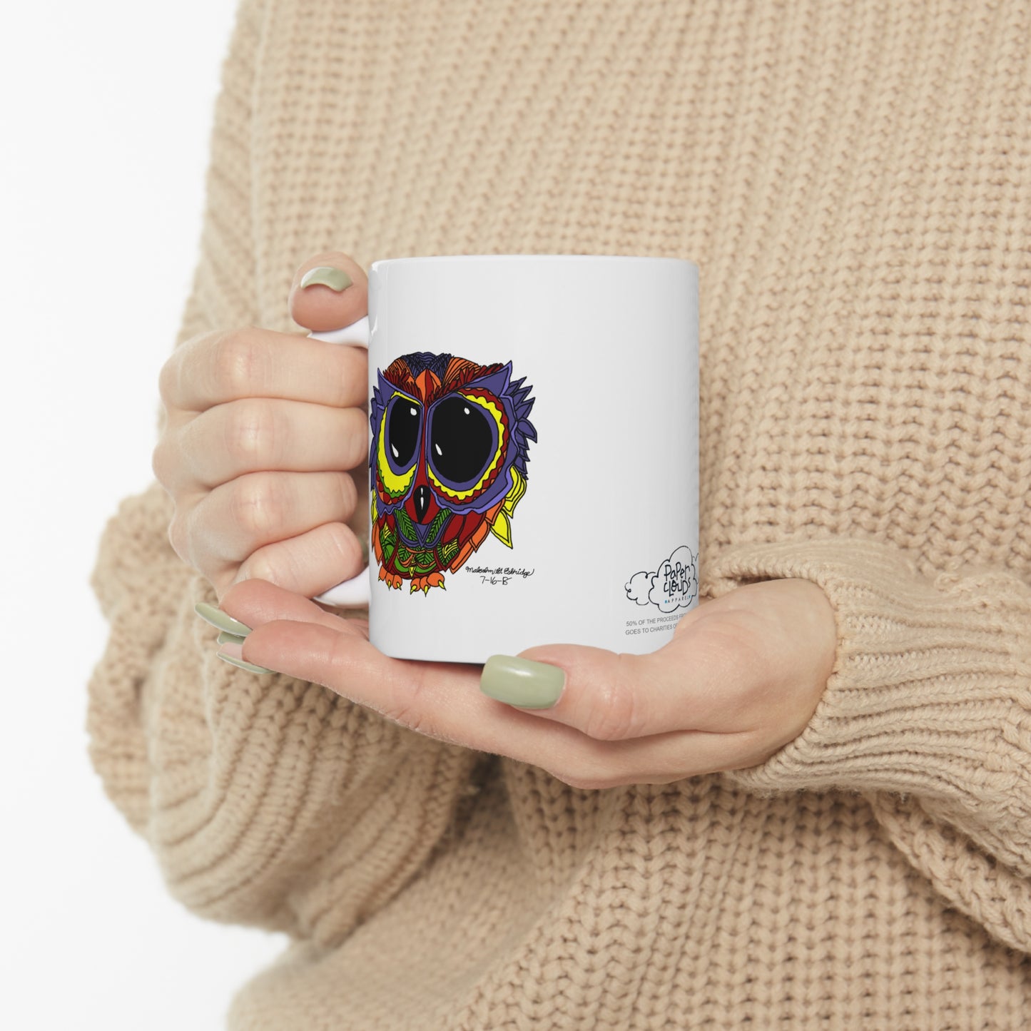 Malcolm's Owl Ceramic Mug 11oz