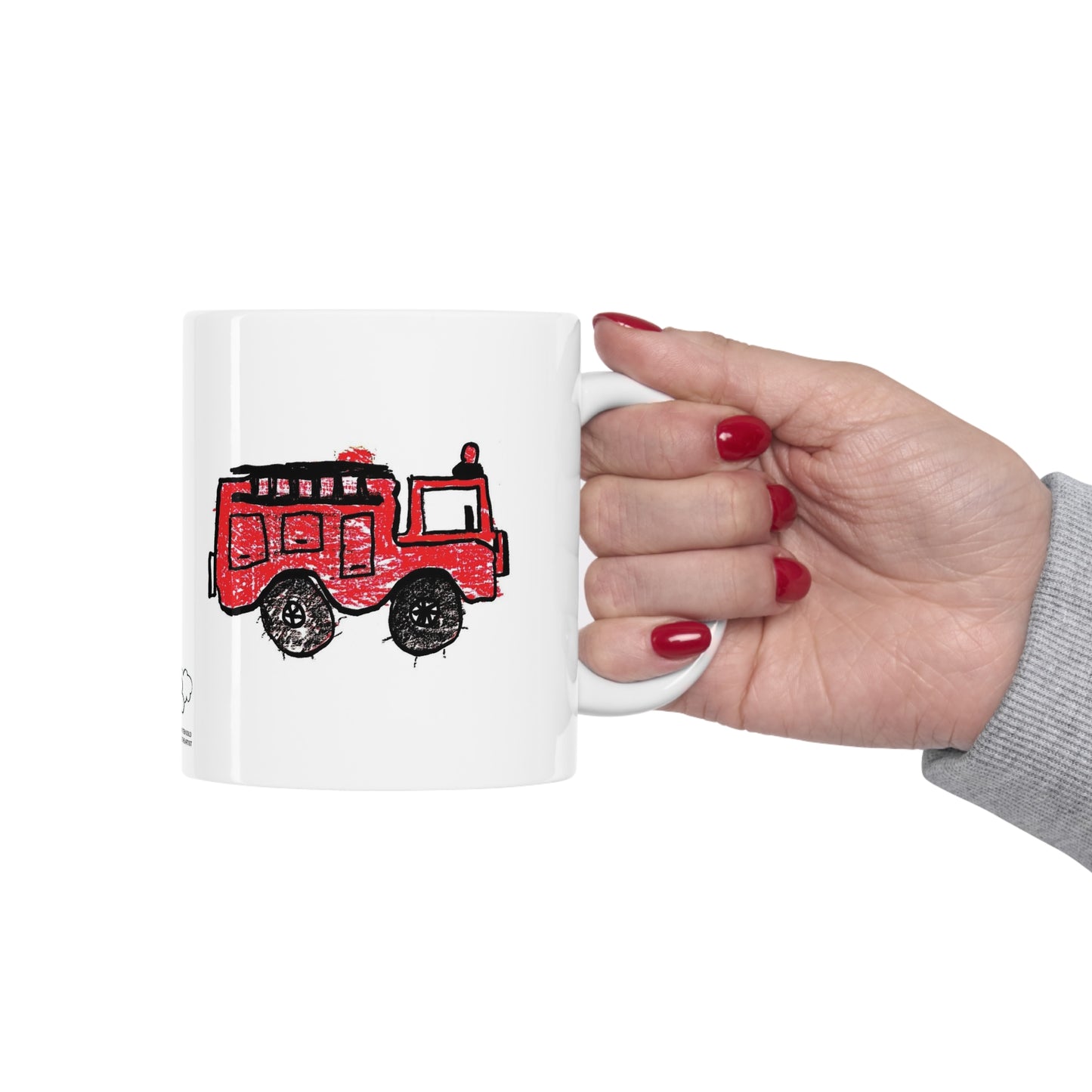 Fire Truck Ceramic Mug 11oz