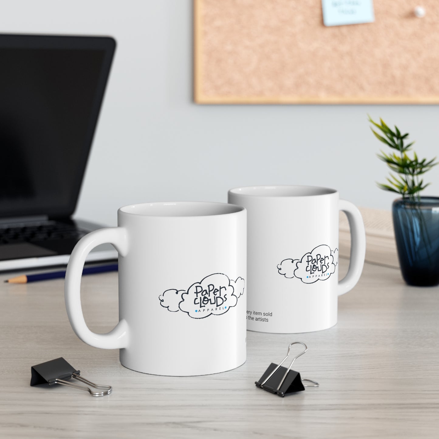 Paper Clouds Apparel Logo Coffee Mug
