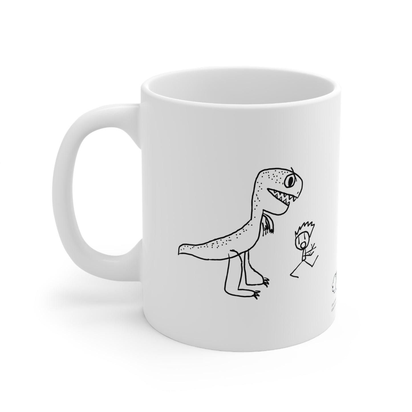Dino Chase Ceramic Mug 11oz