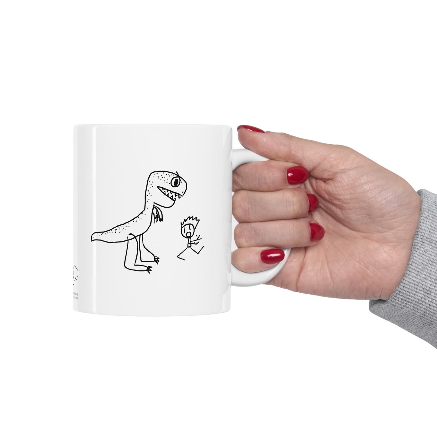 Dino Chase Ceramic Mug 11oz