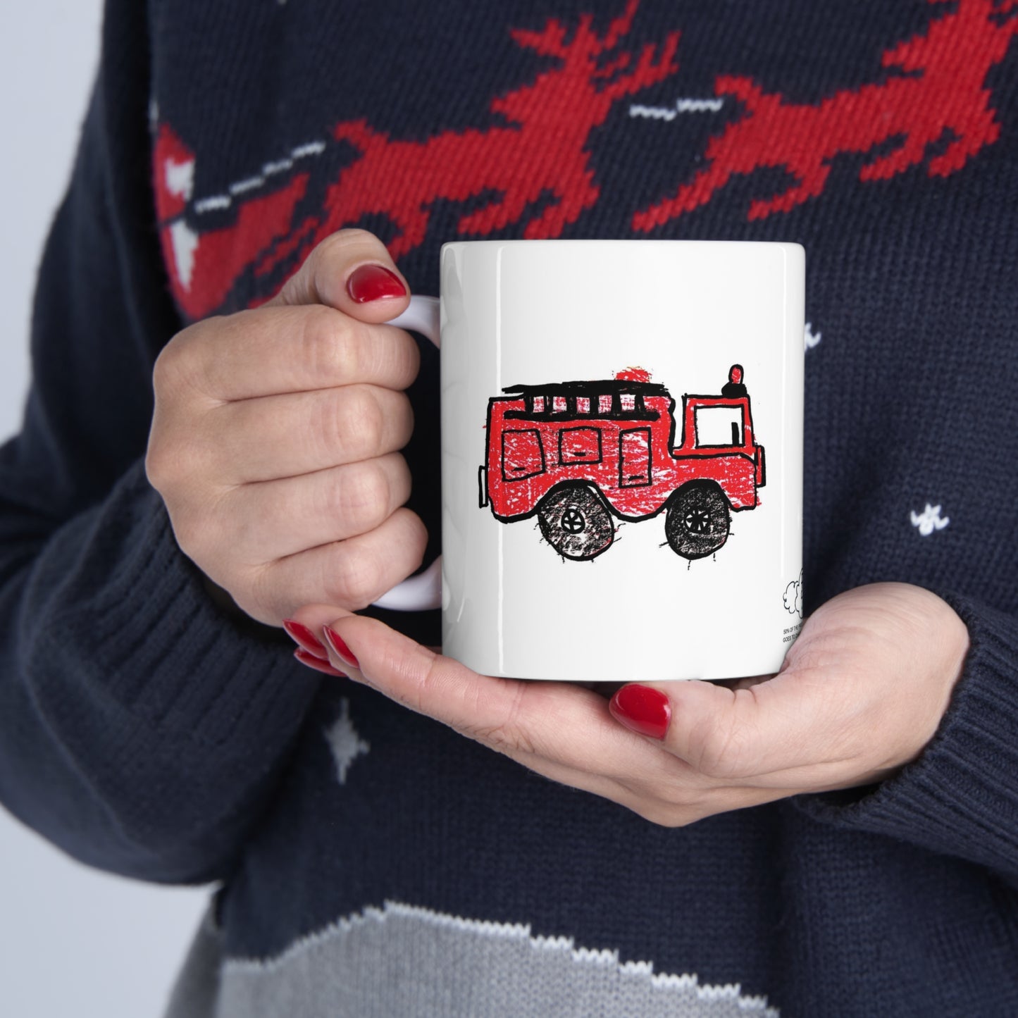 Fire Truck Ceramic Mug 11oz