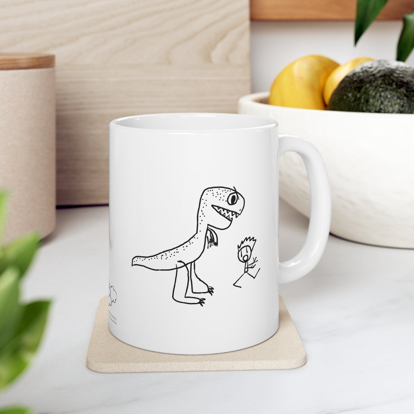 Dino Chase Ceramic Mug 11oz