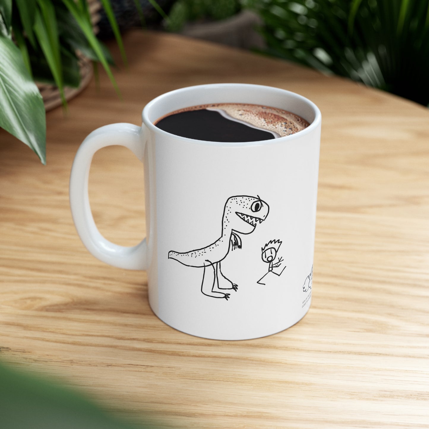 Dino Chase Ceramic Mug 11oz