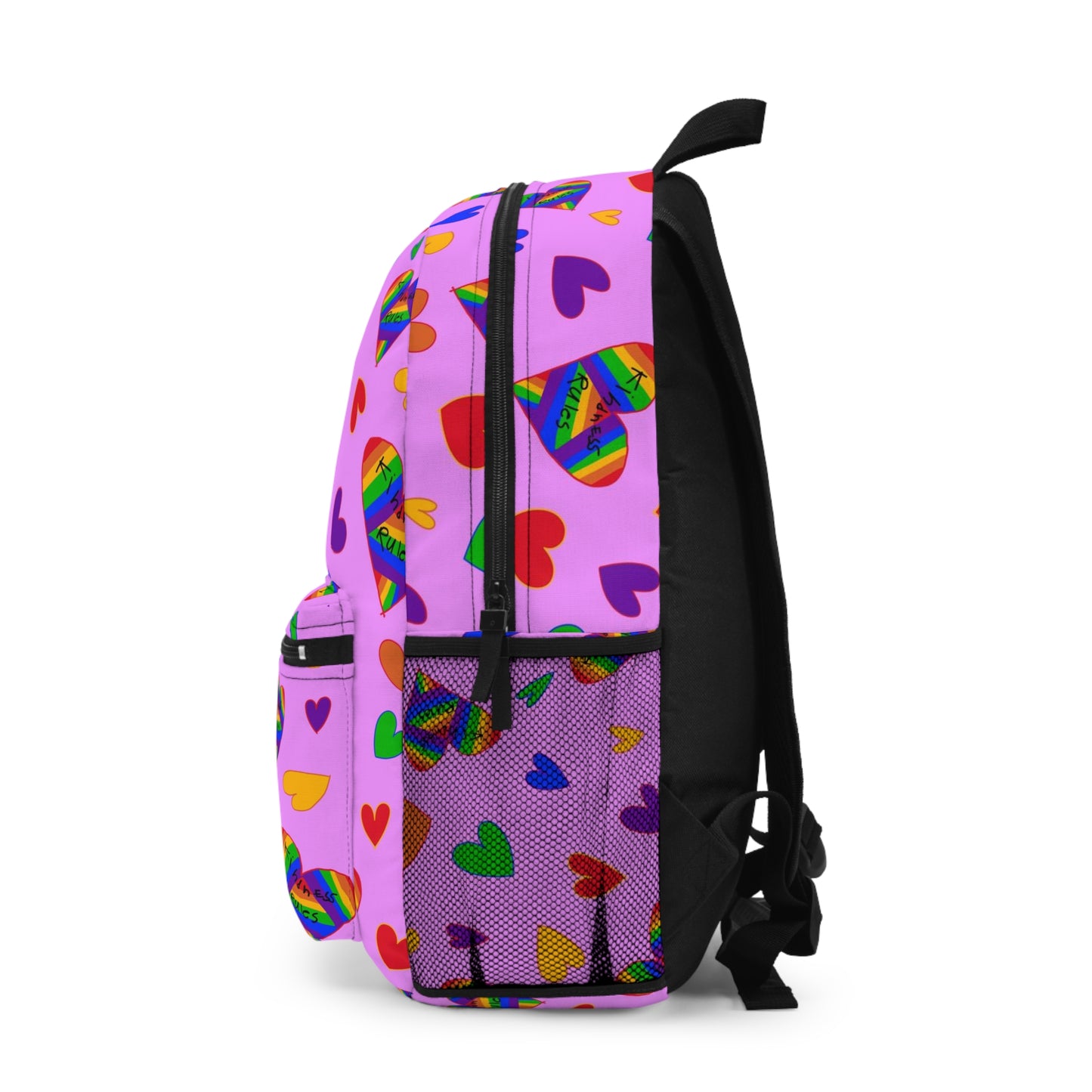 Kindness Rules Hearts Backpack