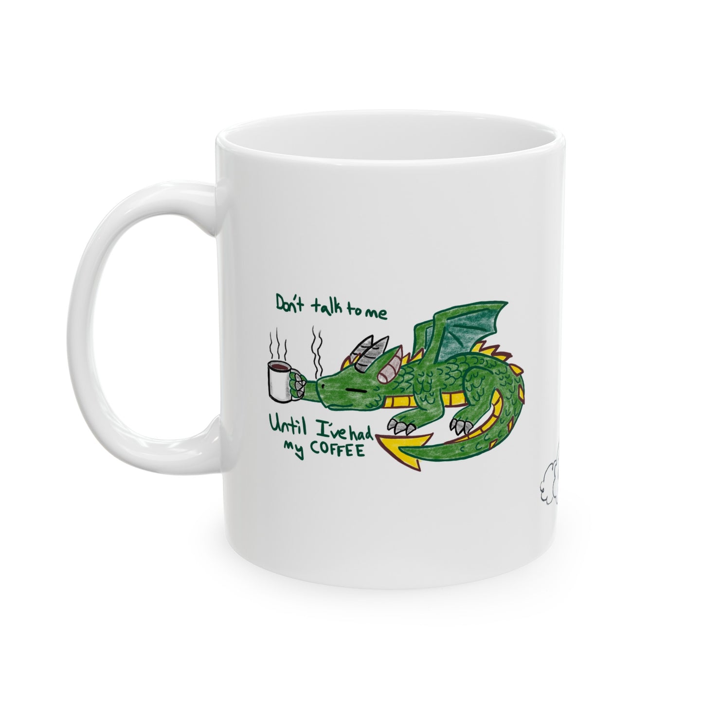 Coffee Dragon Ceramic Mug 11oz