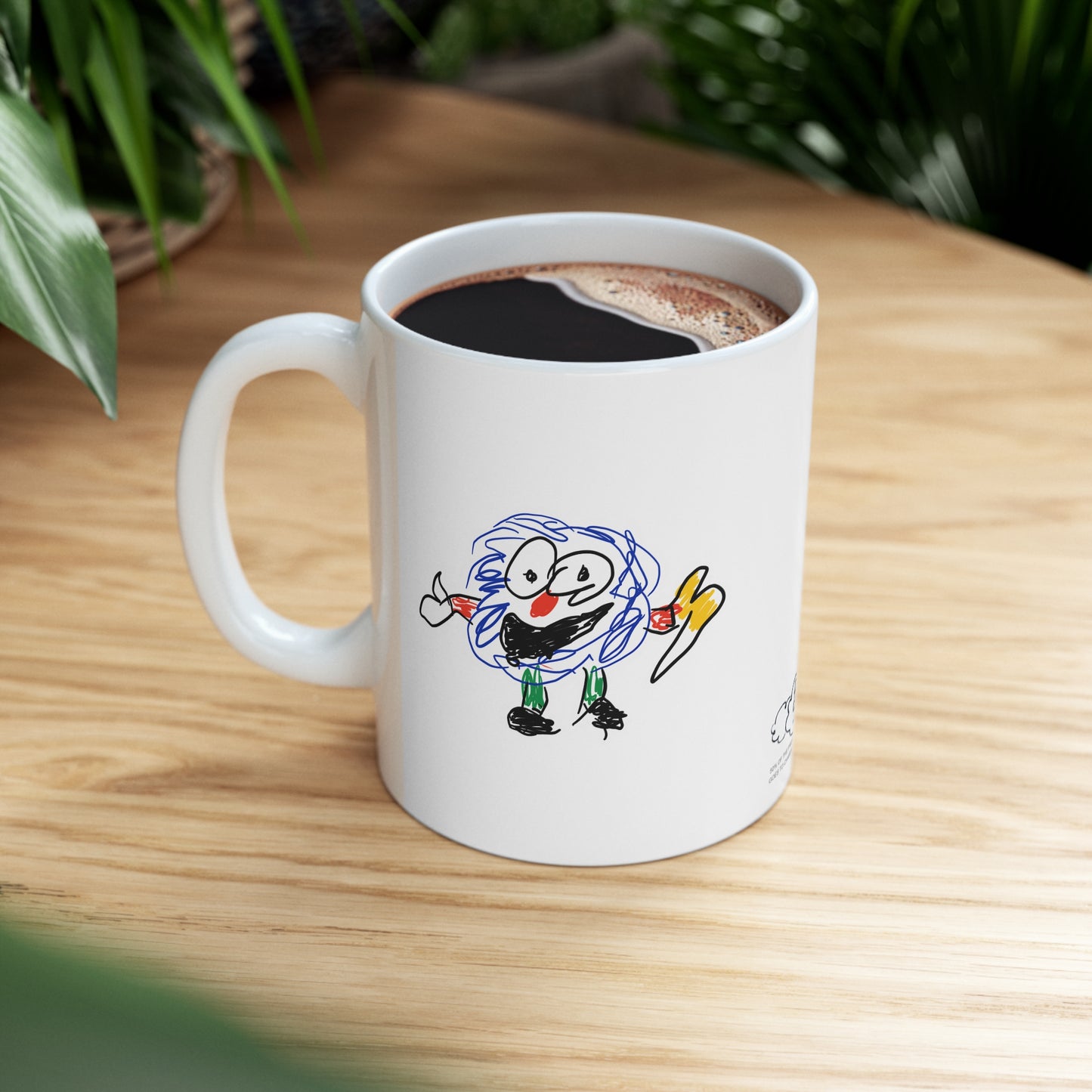 Fluffy Man Ceramic Mug