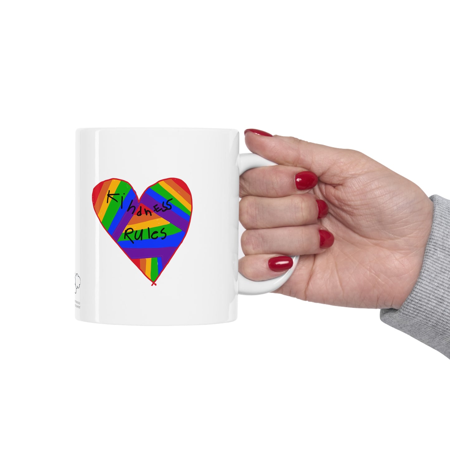 Kindness Rules Coffee Mug - Ruby's Rainbow