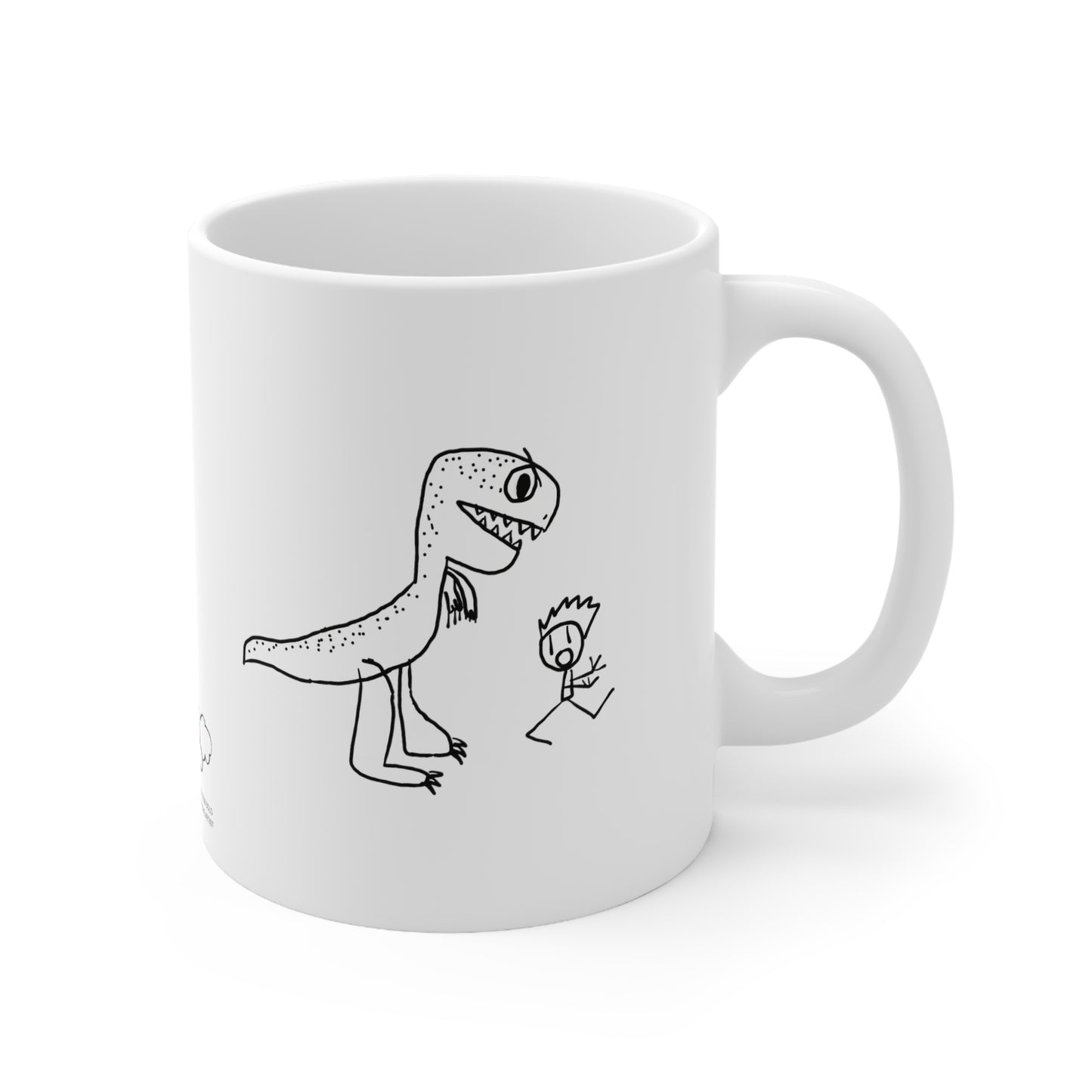 Dino Chase Ceramic Mug 11oz