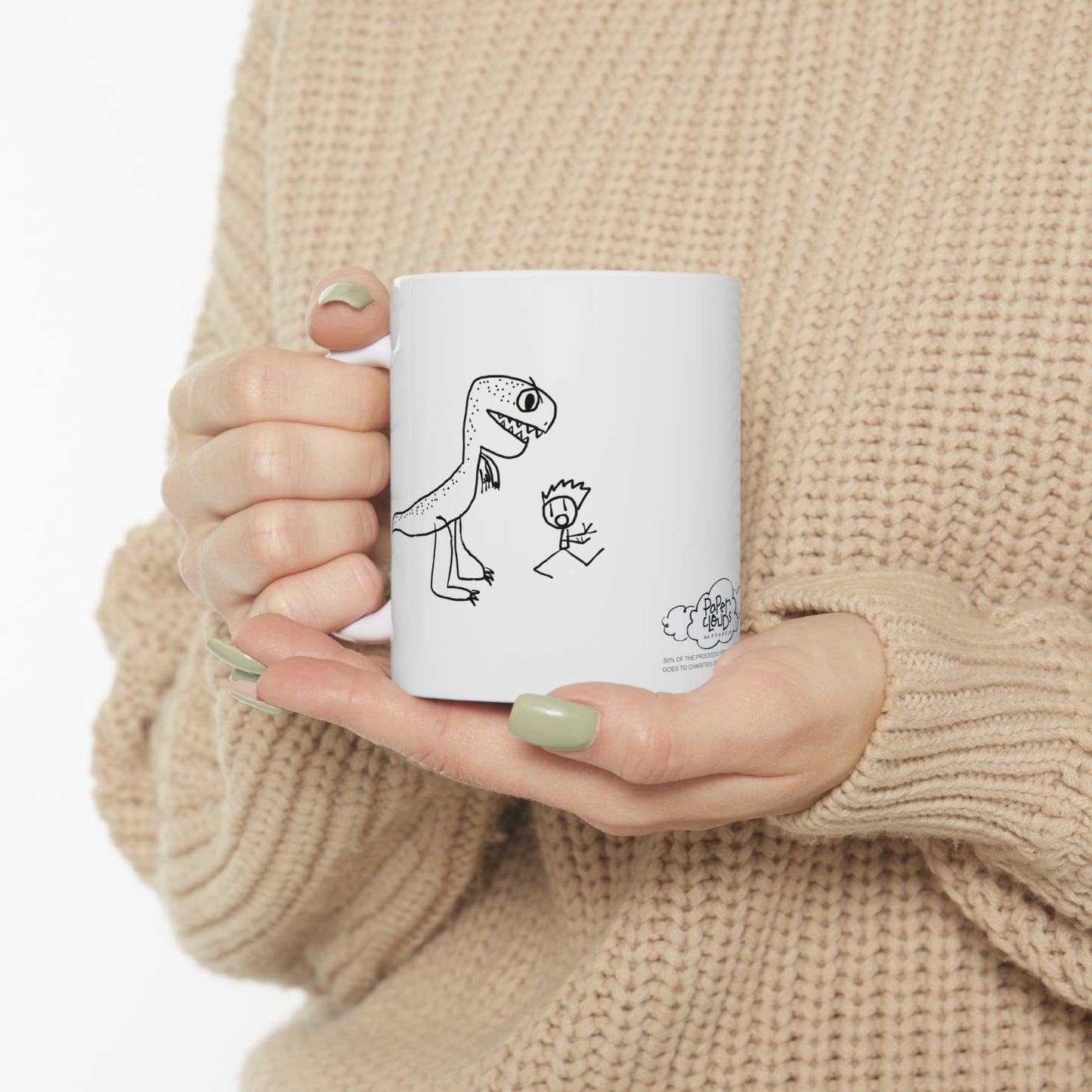 Dino Chase Ceramic Mug 11oz