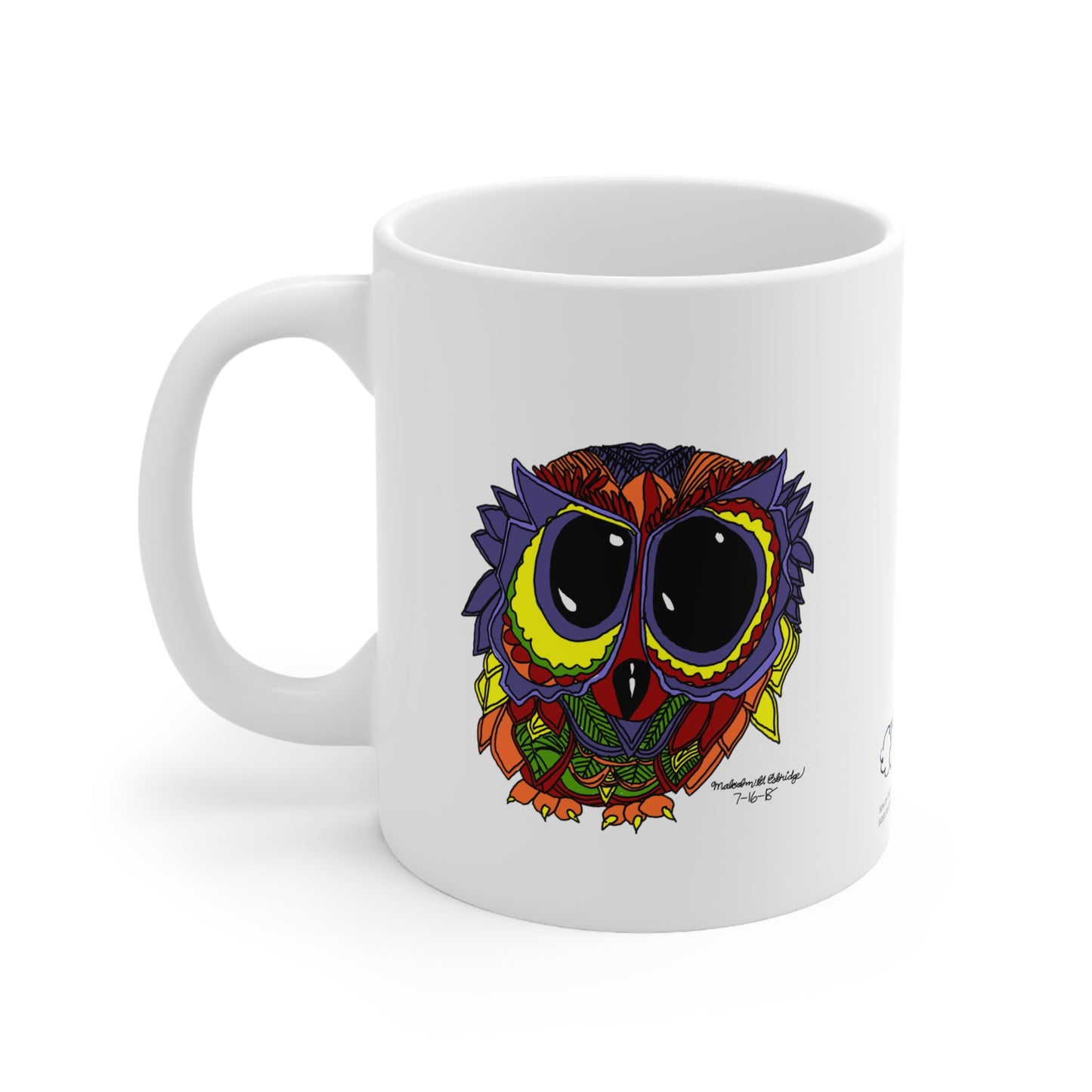 Malcolm's Owl Ceramic Mug 11oz