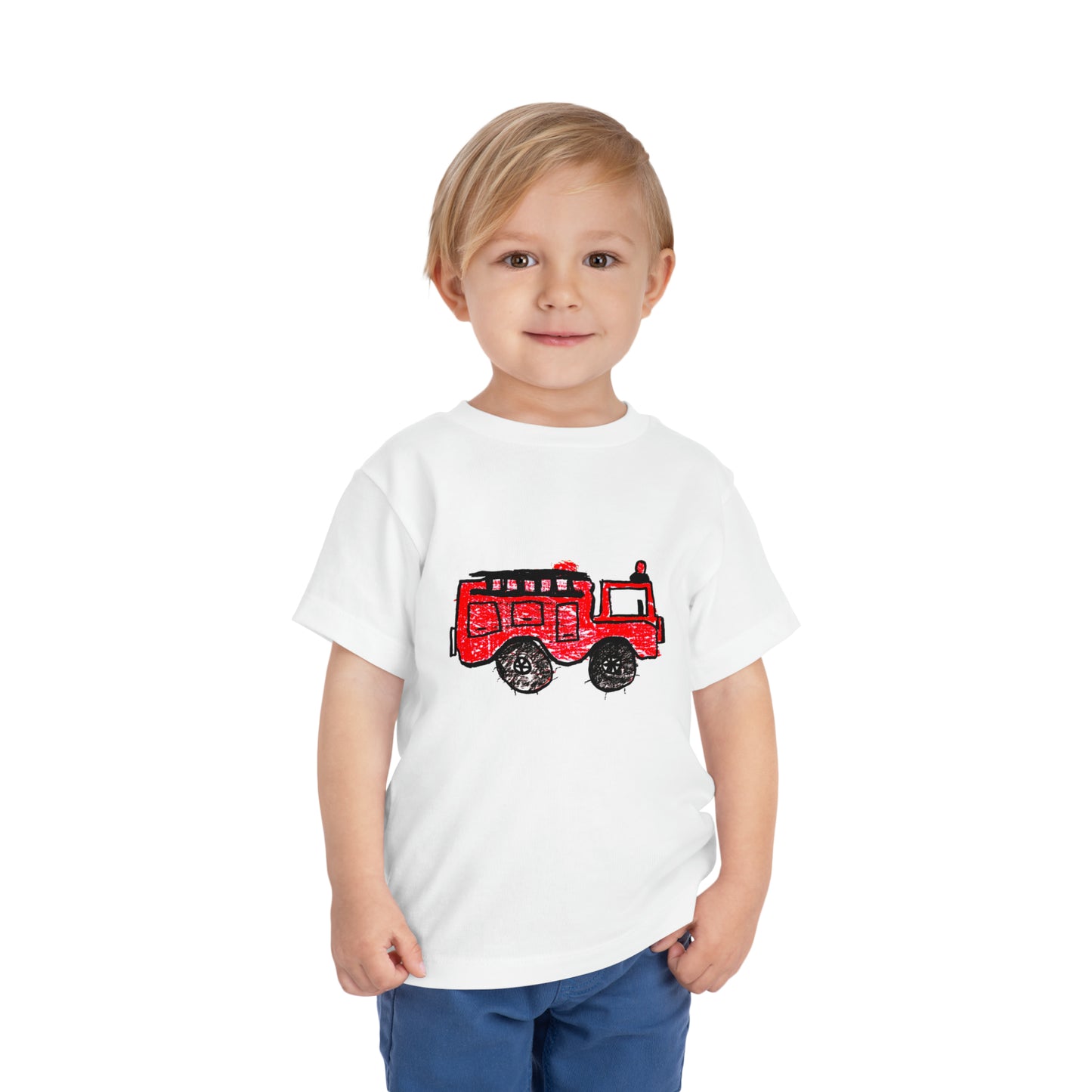 Fire Truck Toddler Short Sleeve Tee