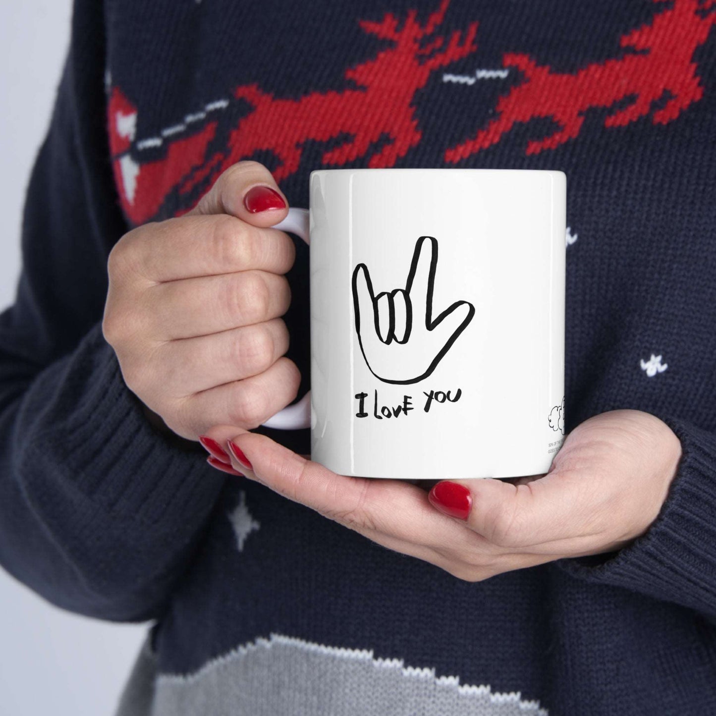 ASL I Love You Ceramic Mug 11oz