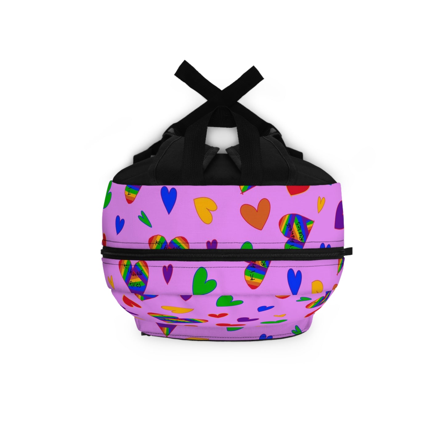 Kindness Rules Hearts Backpack