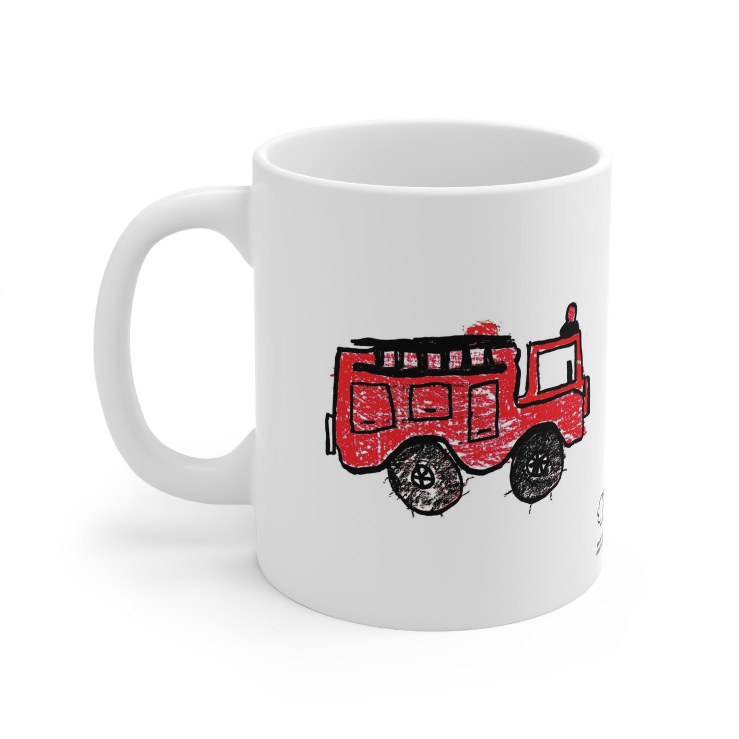 Fire Truck Ceramic Mug 11oz