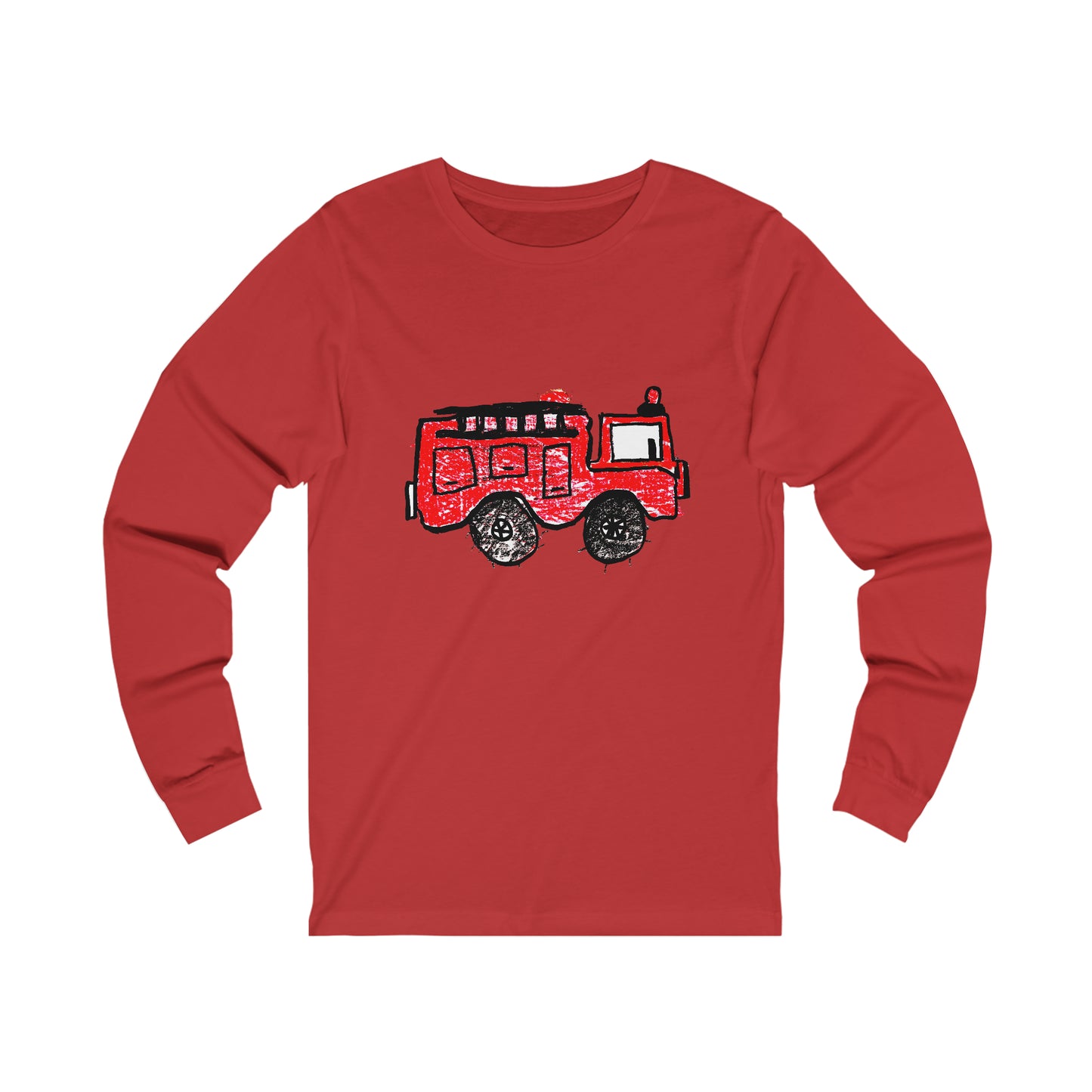 Fire Truck Unisex Jersey Long Sleeve Tee