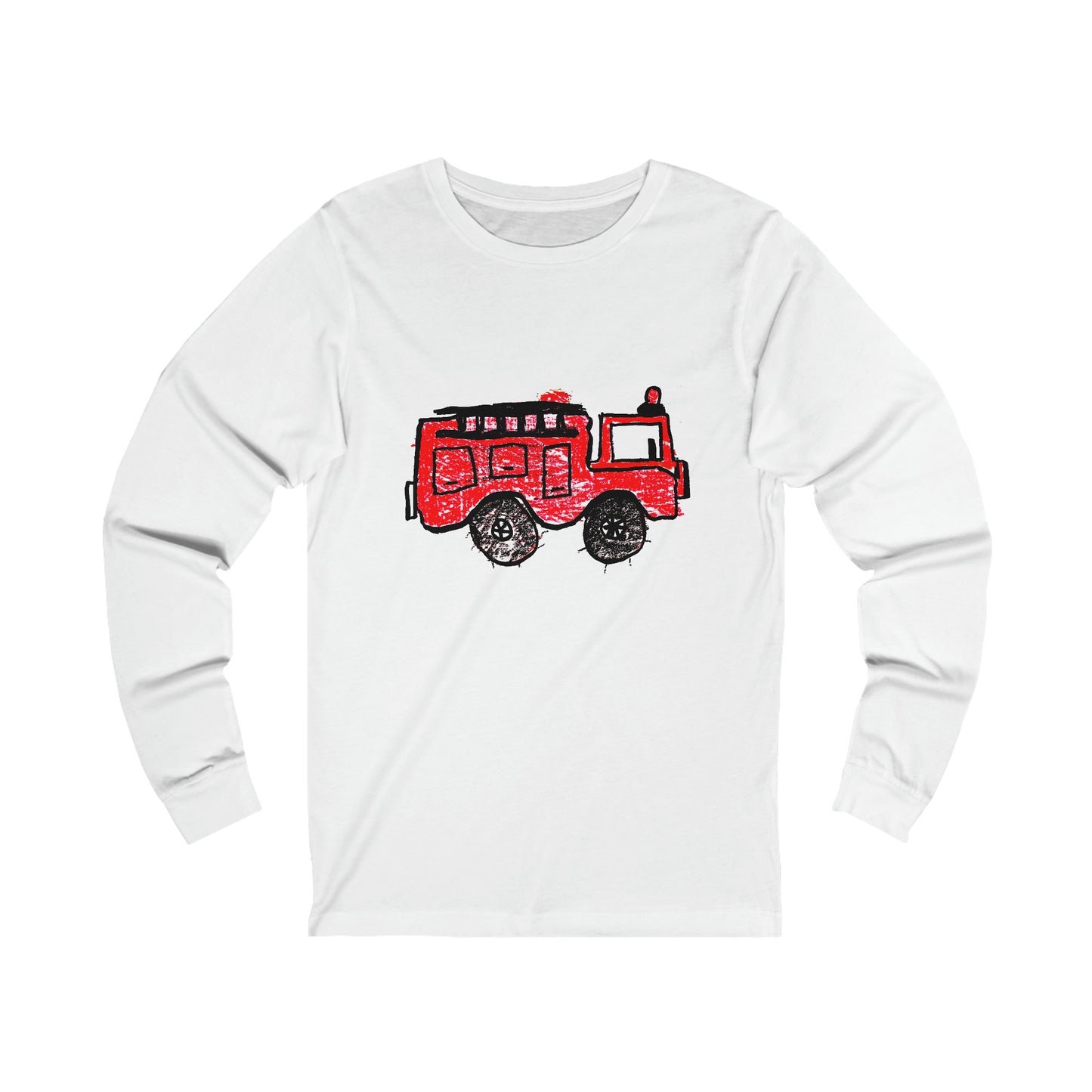 Fire Truck Unisex Jersey Long Sleeve Tee