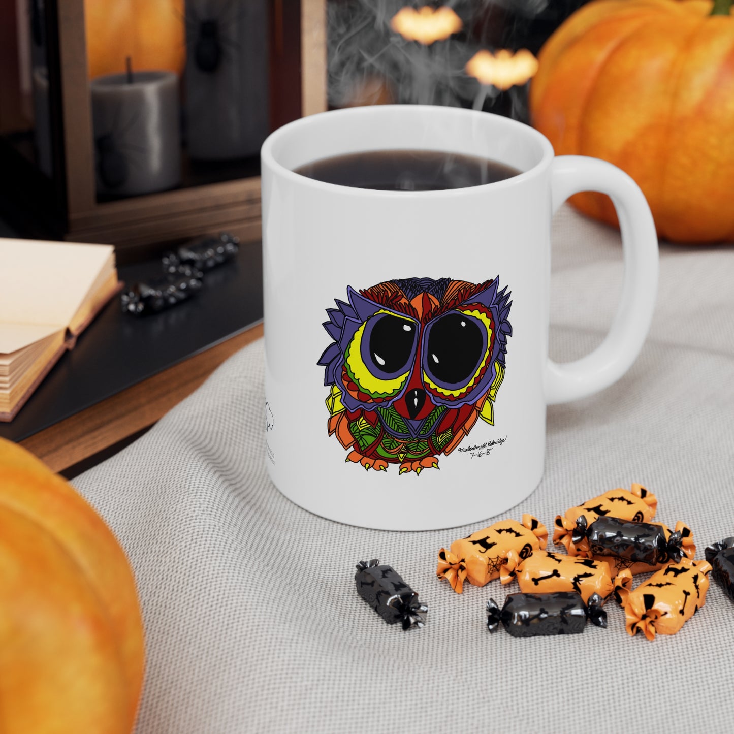 Malcolm's Owl Ceramic Mug 11oz