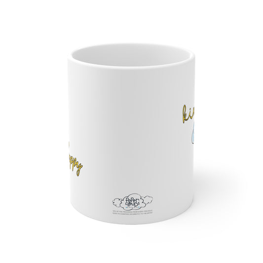Bee Kind, Bee Happy 11oz Mug - Supporting Camp Kostopulos