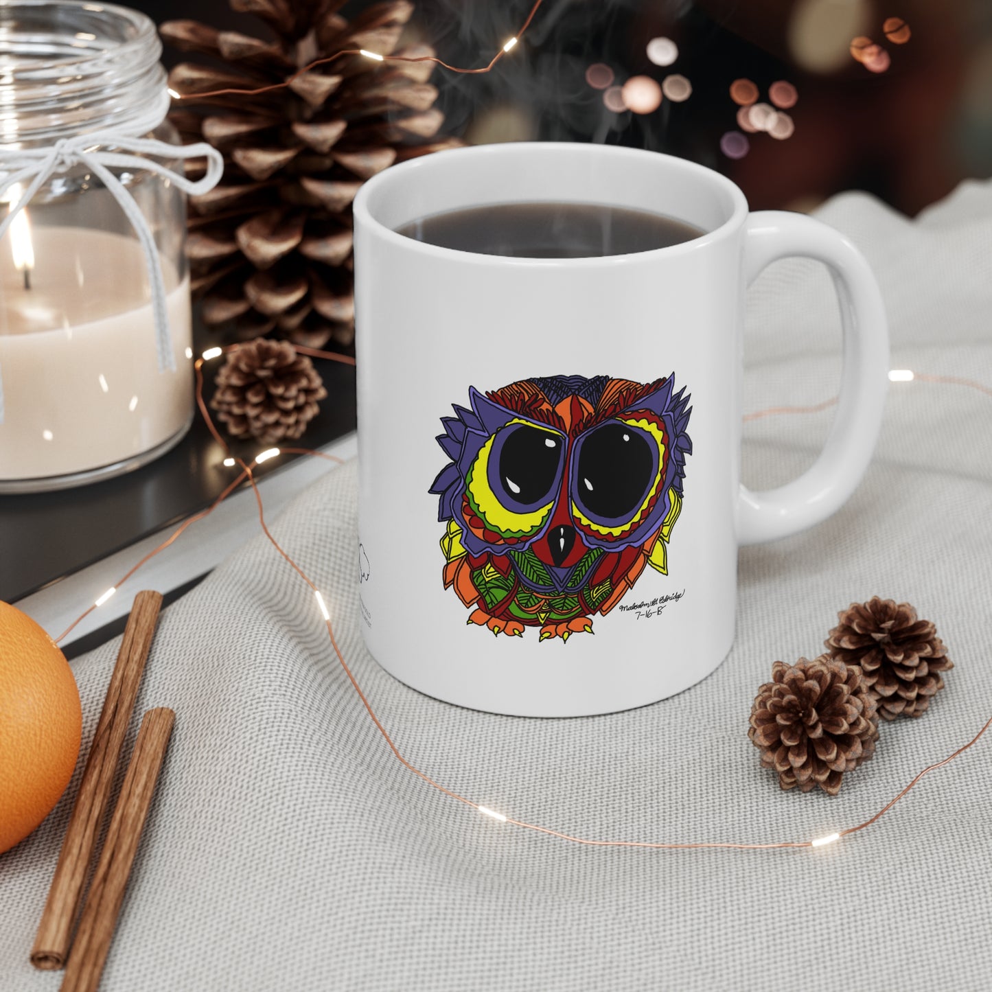 Malcolm's Owl Ceramic Mug 11oz