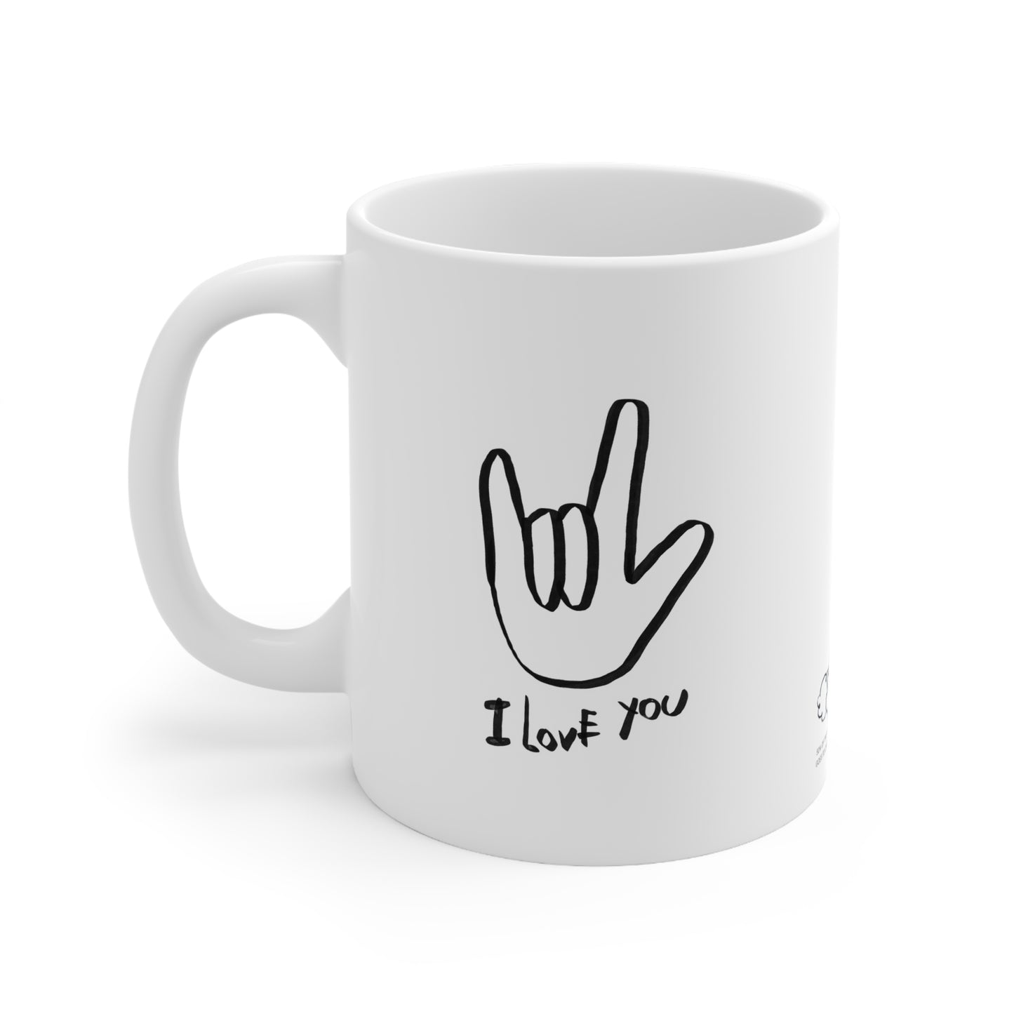 I Love You ASL Ceramic Mug 11oz
