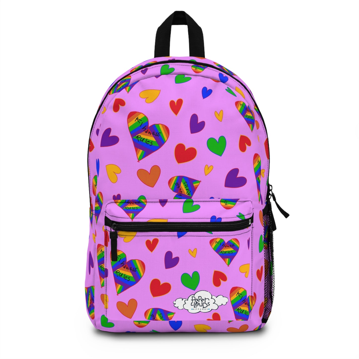 Kindness Rules Hearts Backpack