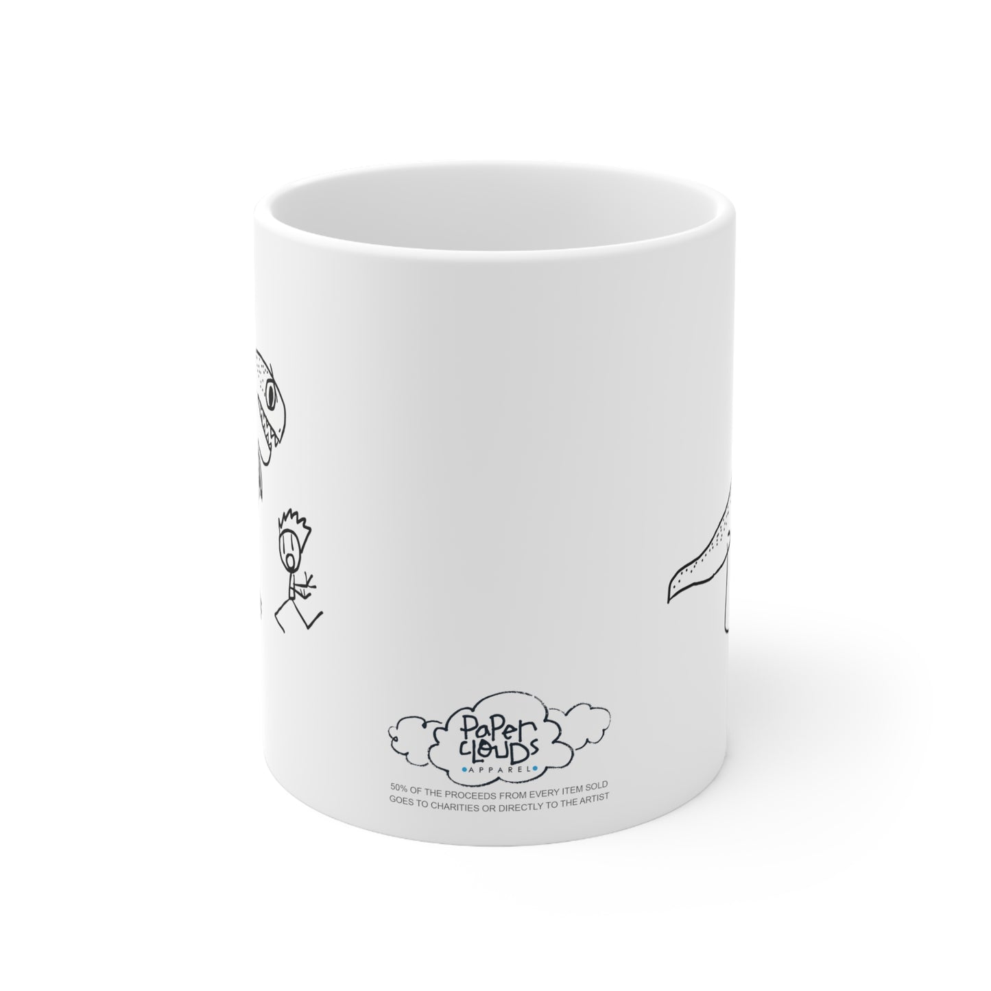 Dino Chase Ceramic Mug 11oz