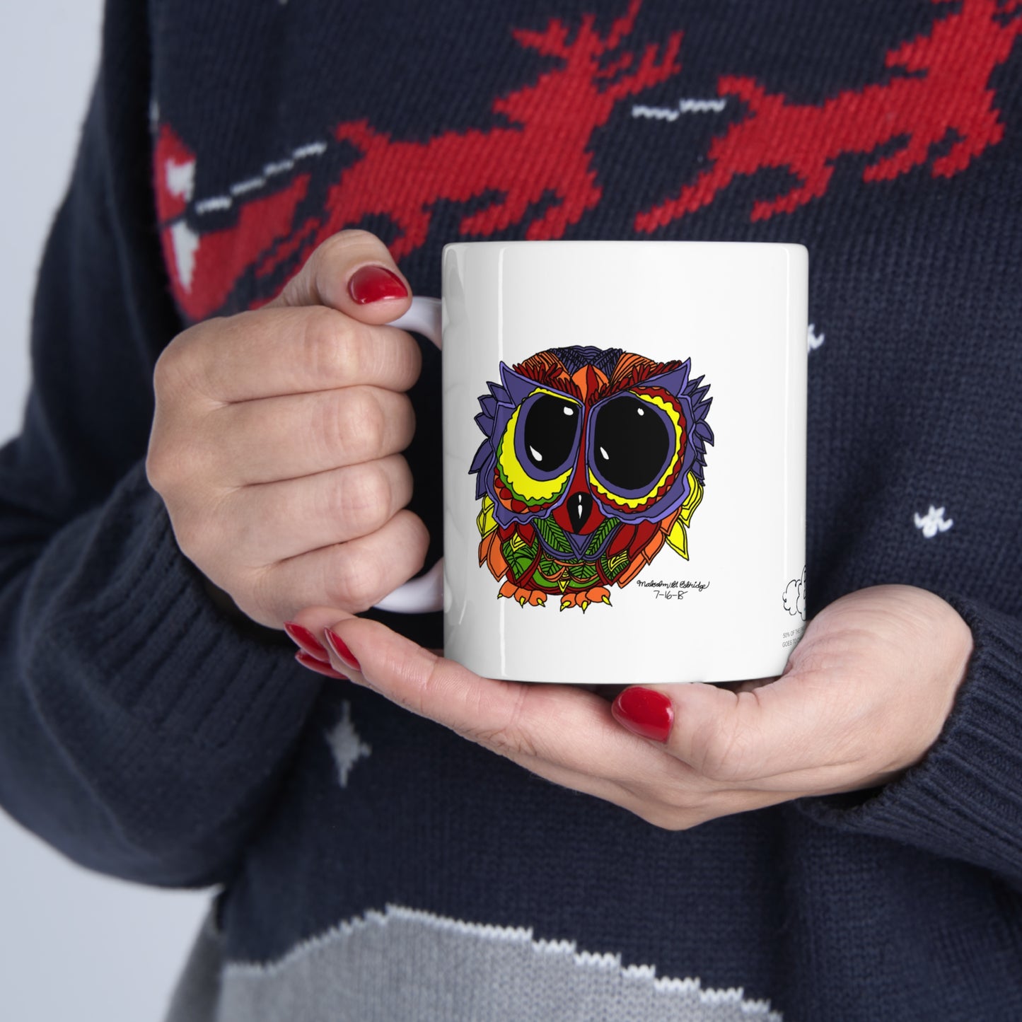 Malcolm's Owl Ceramic Mug 11oz