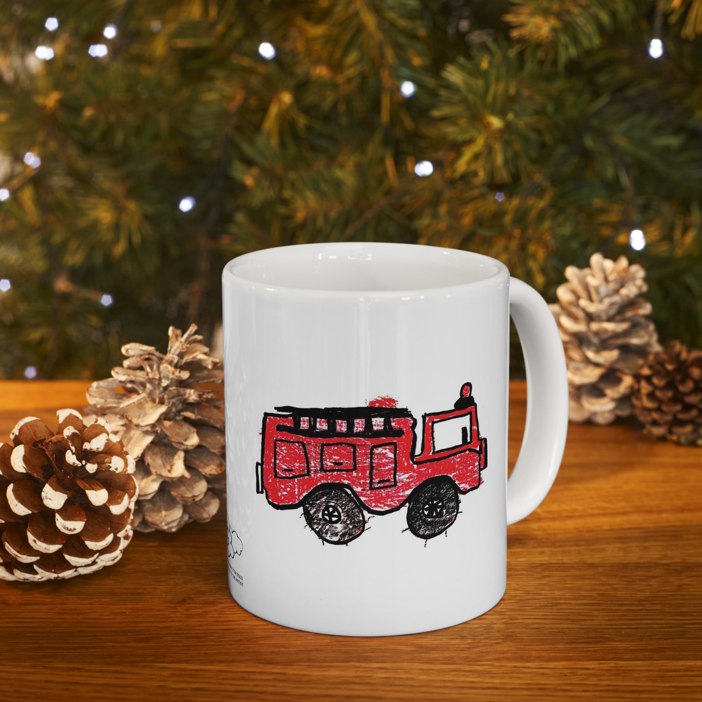 Fire Truck Ceramic Mug 11oz