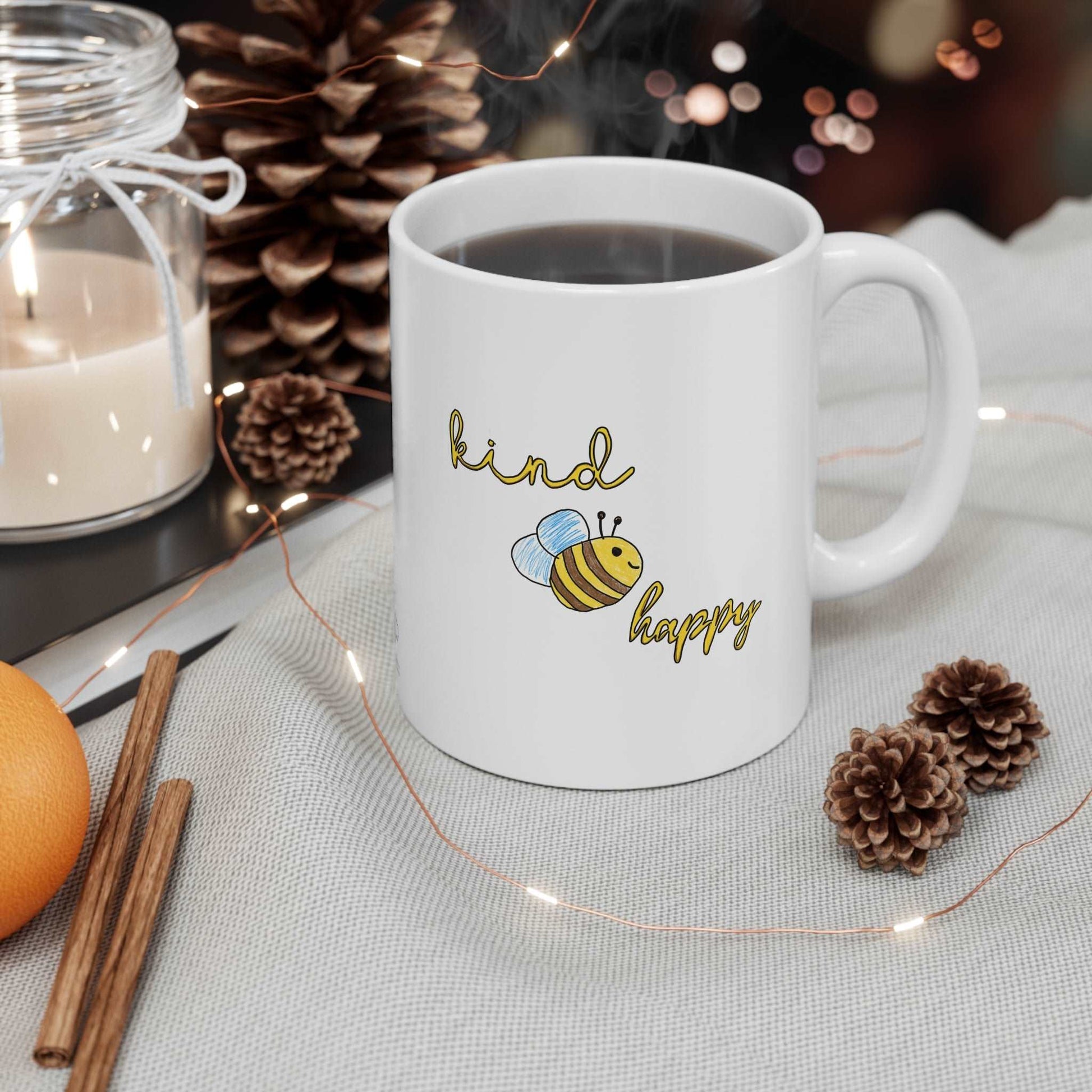 Be Kind Be Happy Ceramic Mug 11oz