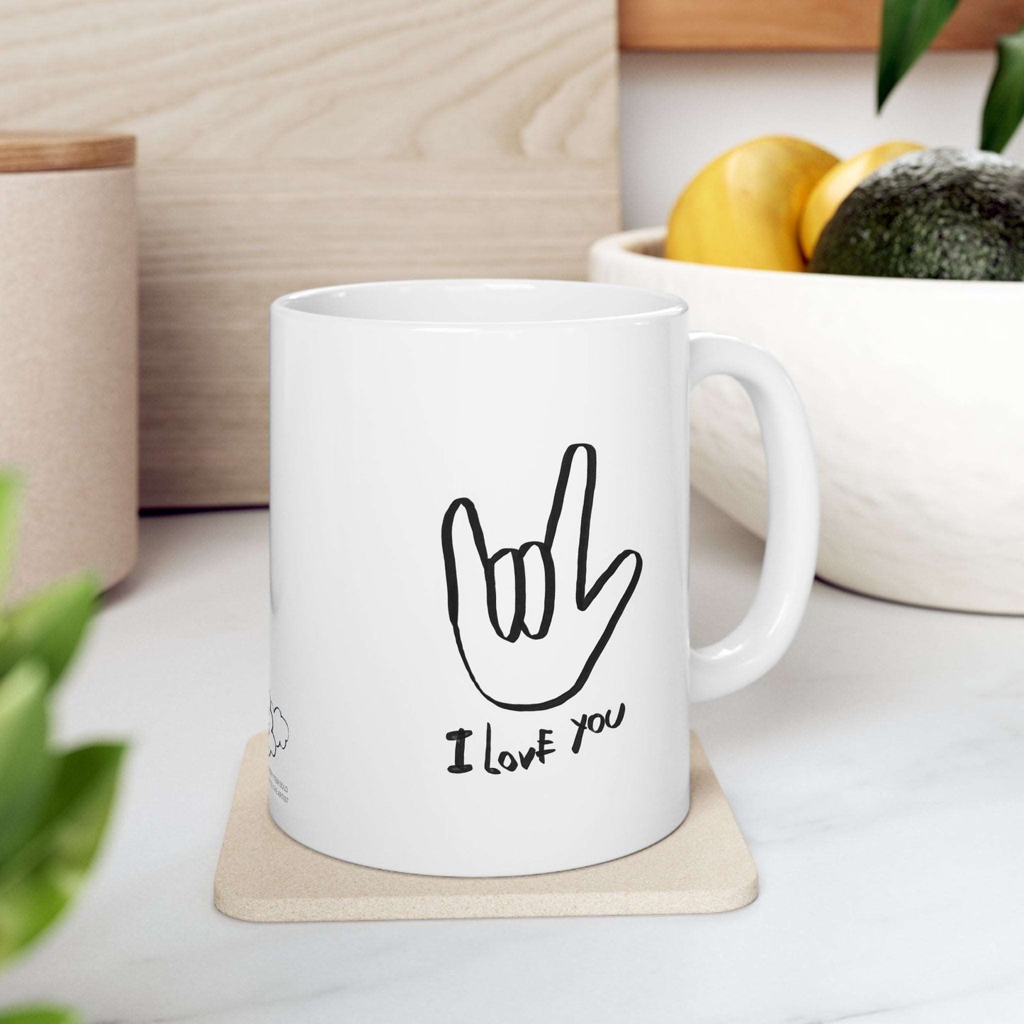 ASL I Love You Ceramic Mug 11oz
