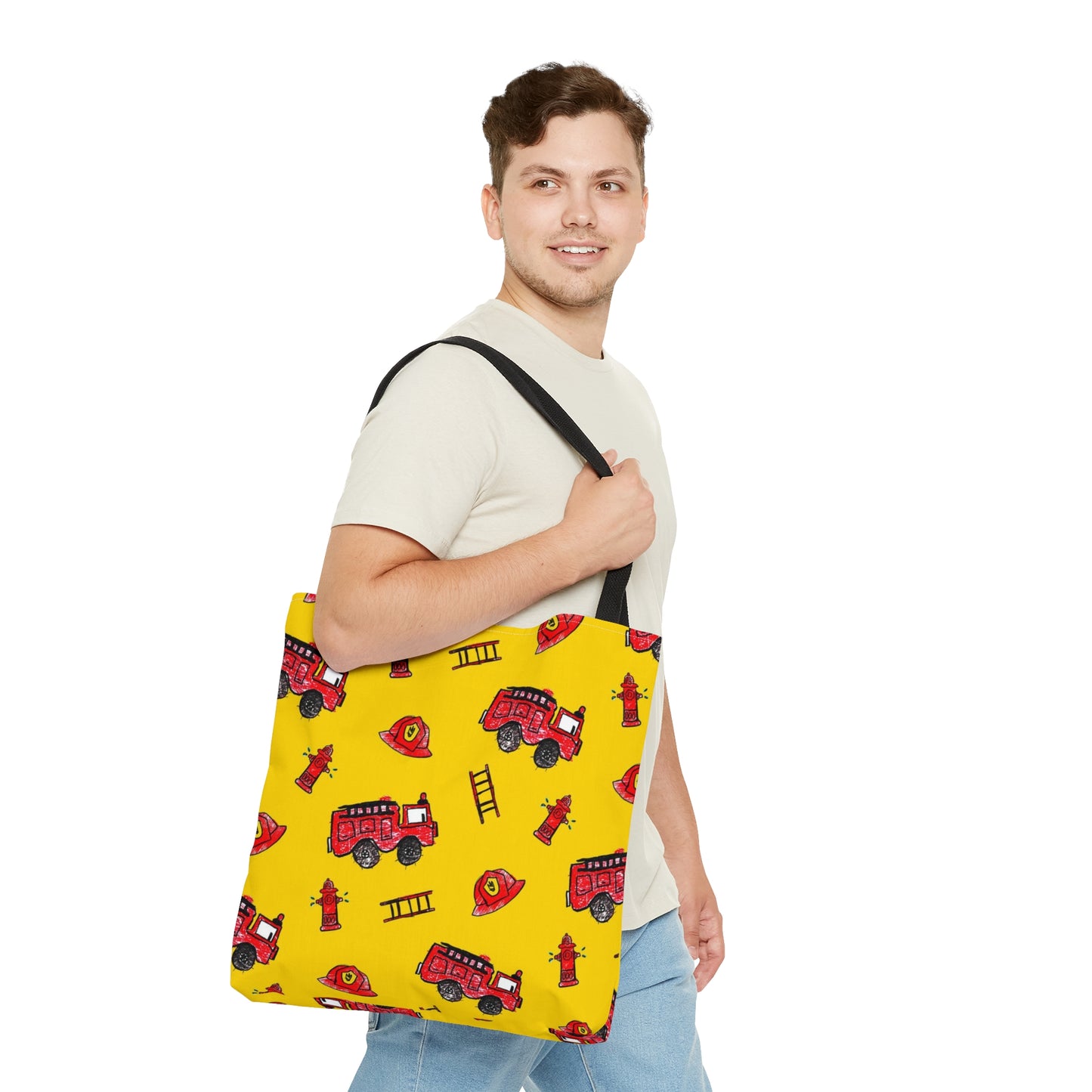 Fire Truck Tote Bag