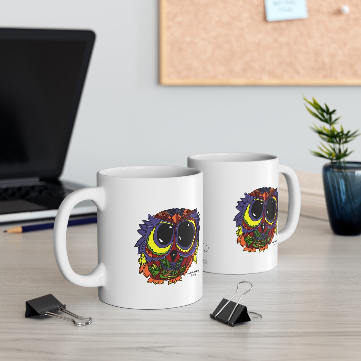 Malcolm's Owl Ceramic Mug 11oz