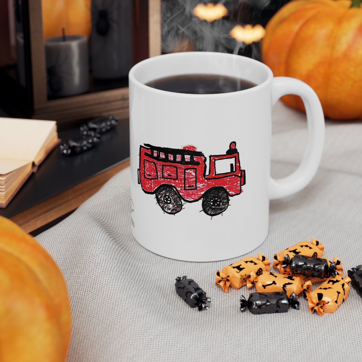 Fire Truck Ceramic Mug 11oz