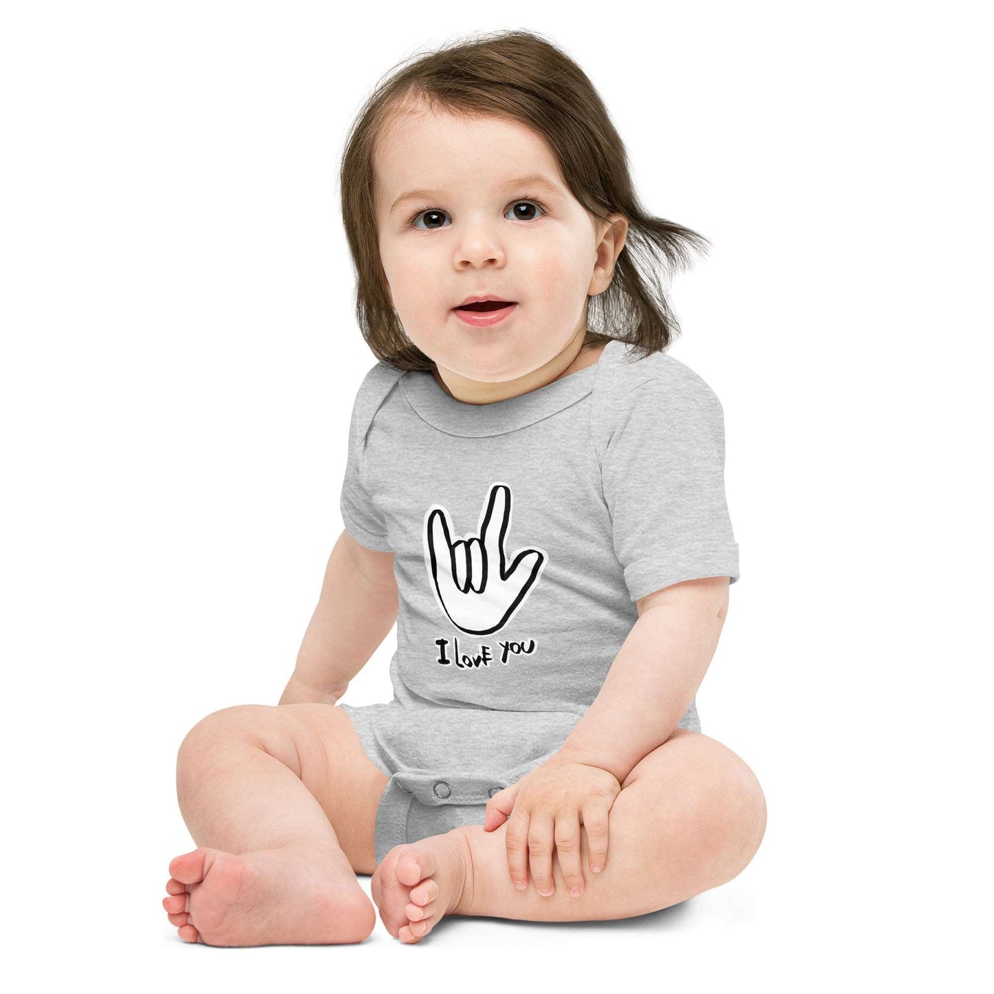 ASL I Love You Baby short sleeve one piece