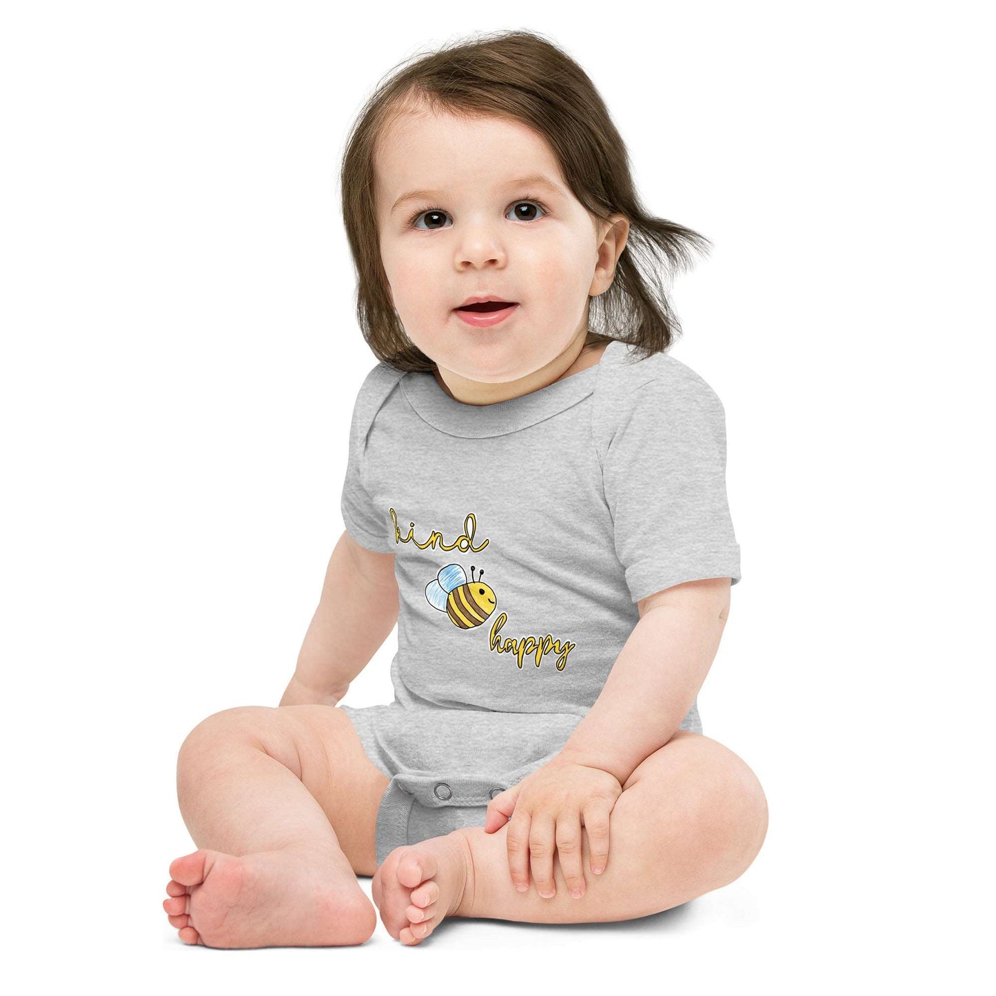 Be Kind Be Happy Baby short sleeve one piece