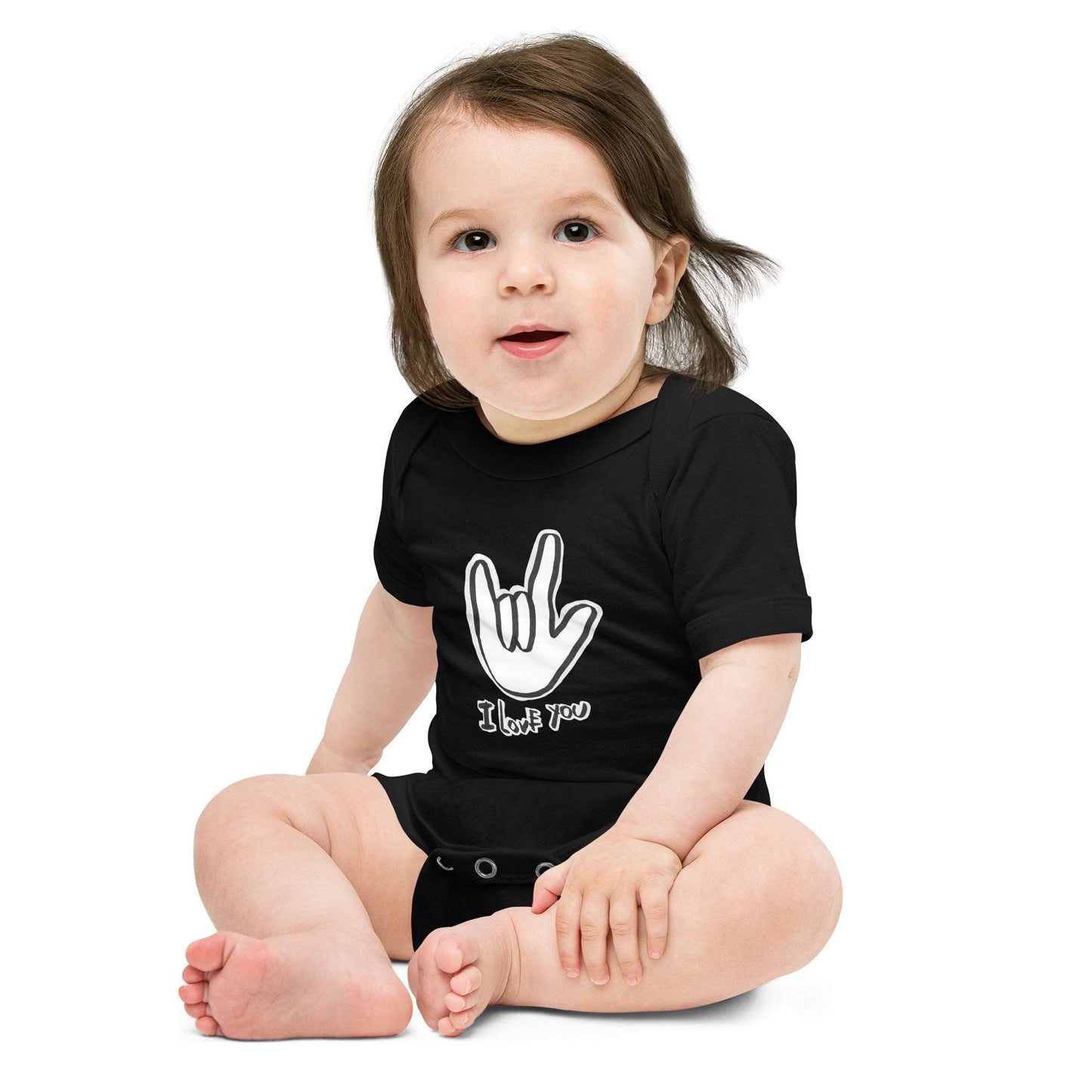 ASL I Love You Baby short sleeve one piece