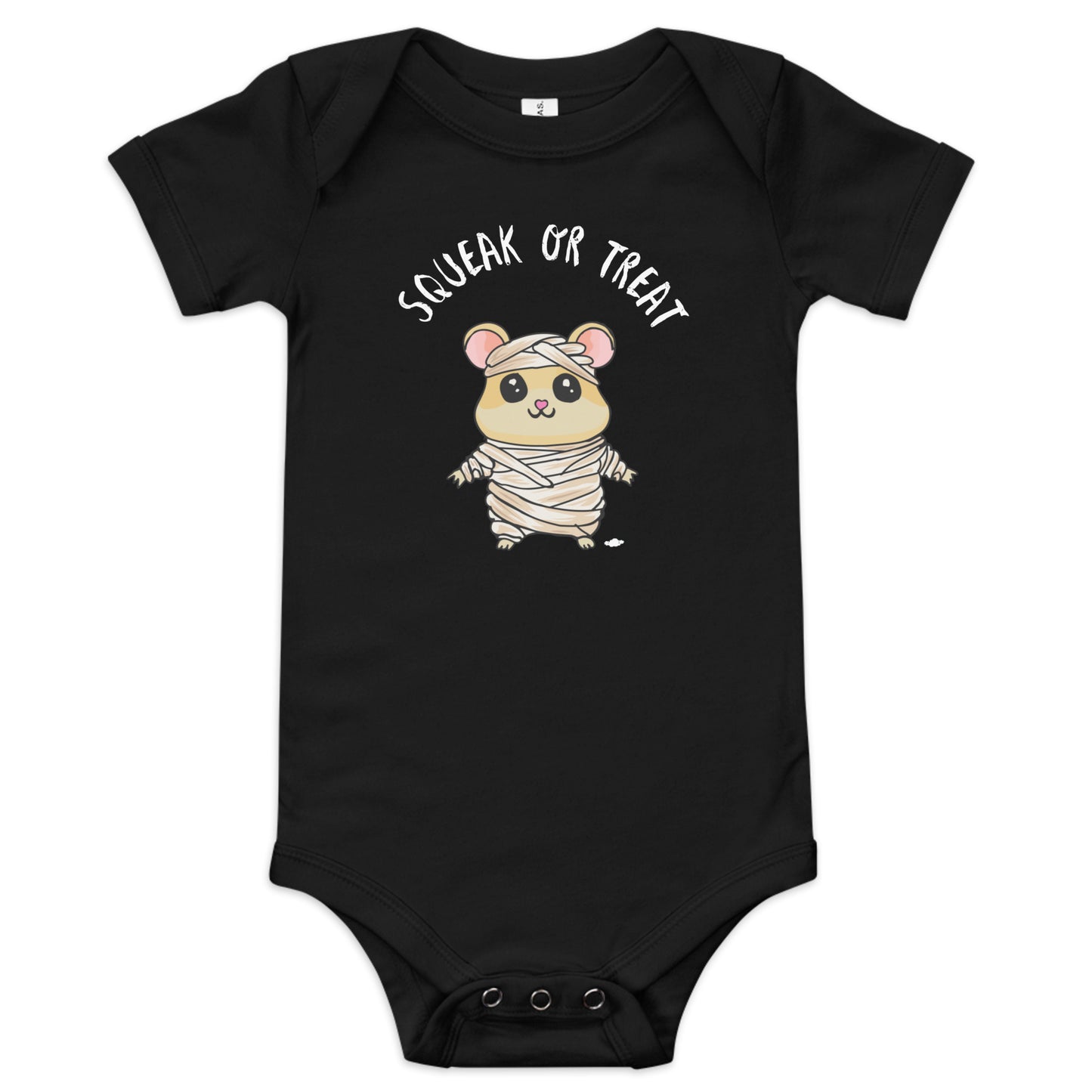 Squeak or Treat Mummy Mouse Baby short sleeve one piece - Supporting Camp Kostopolus