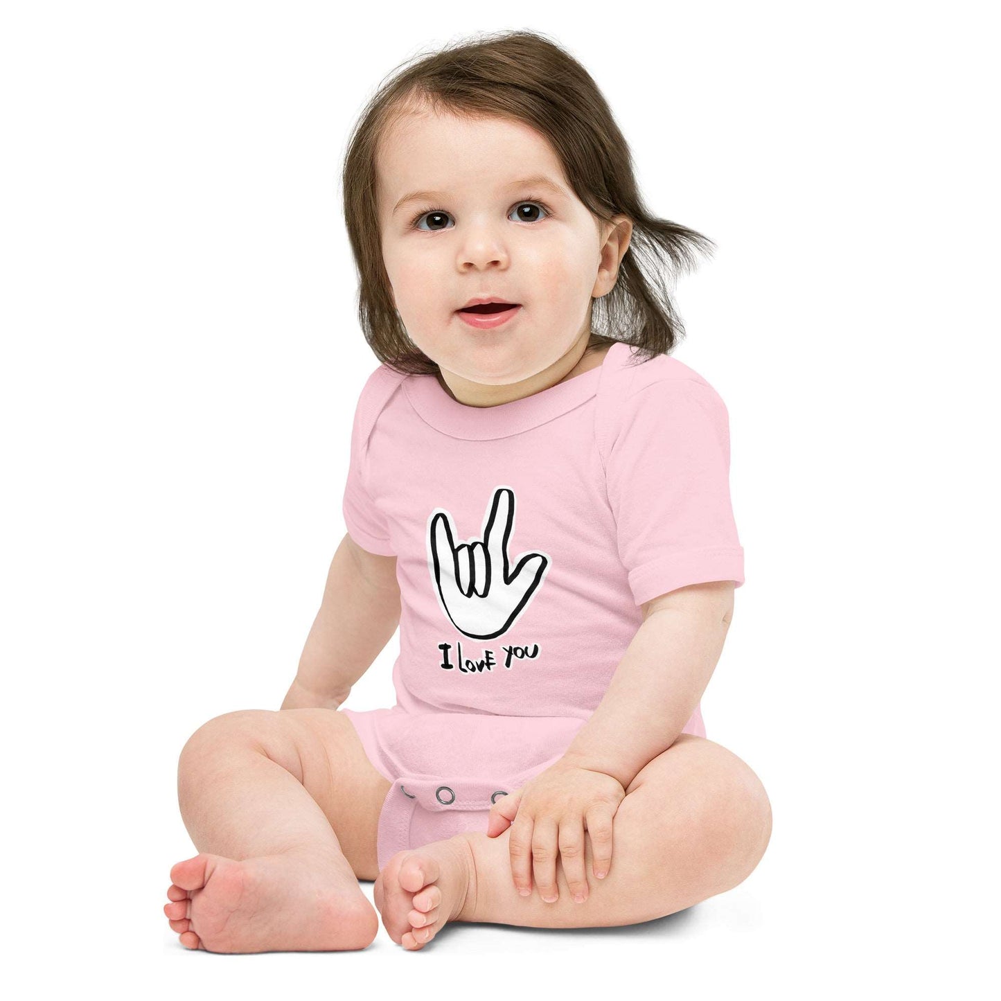 ASL I Love You Baby short sleeve one piece