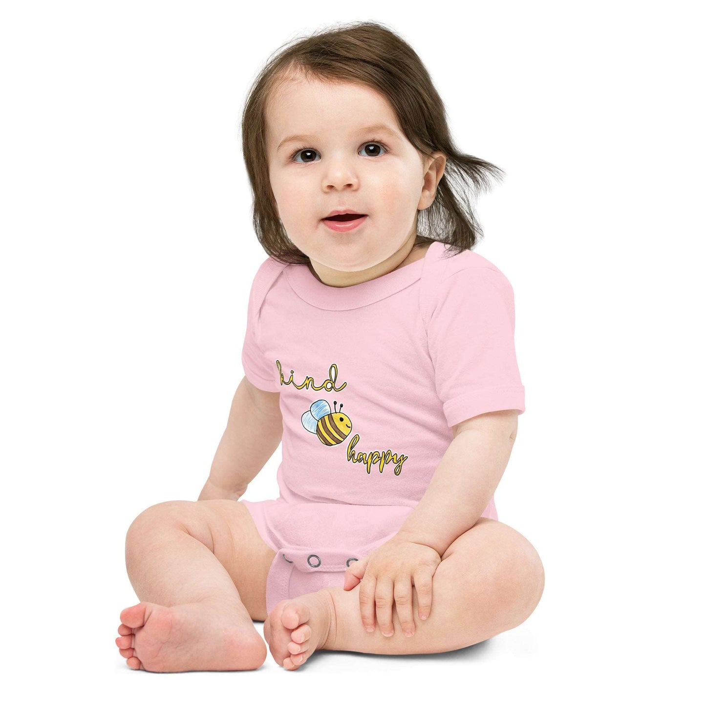 Be Kind Be Happy Baby short sleeve one piece