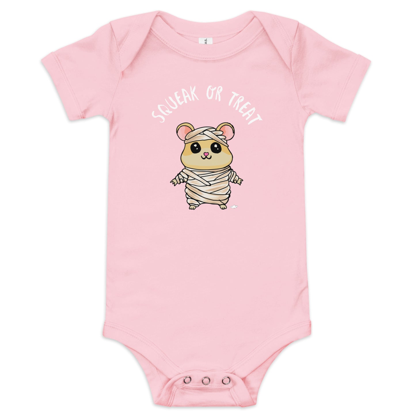 Squeak or Treat Mummy Mouse Baby short sleeve one piece - Supporting Camp Kostopolus