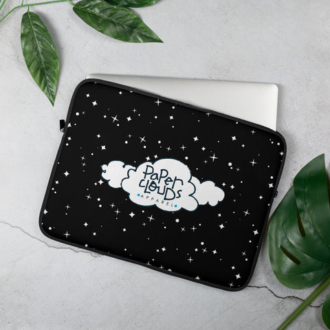 Paper Clouds in Space Laptop Sleeve