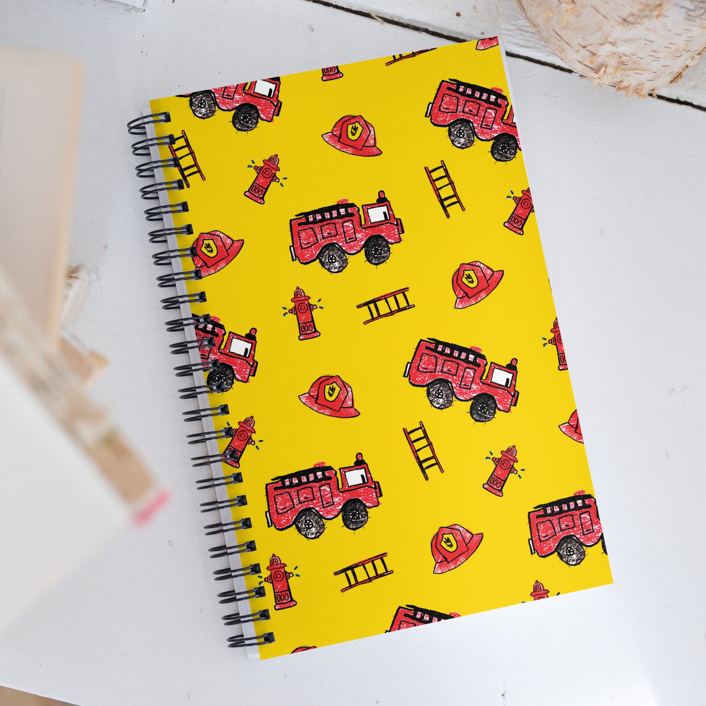 Fire Truck Spiral notebook