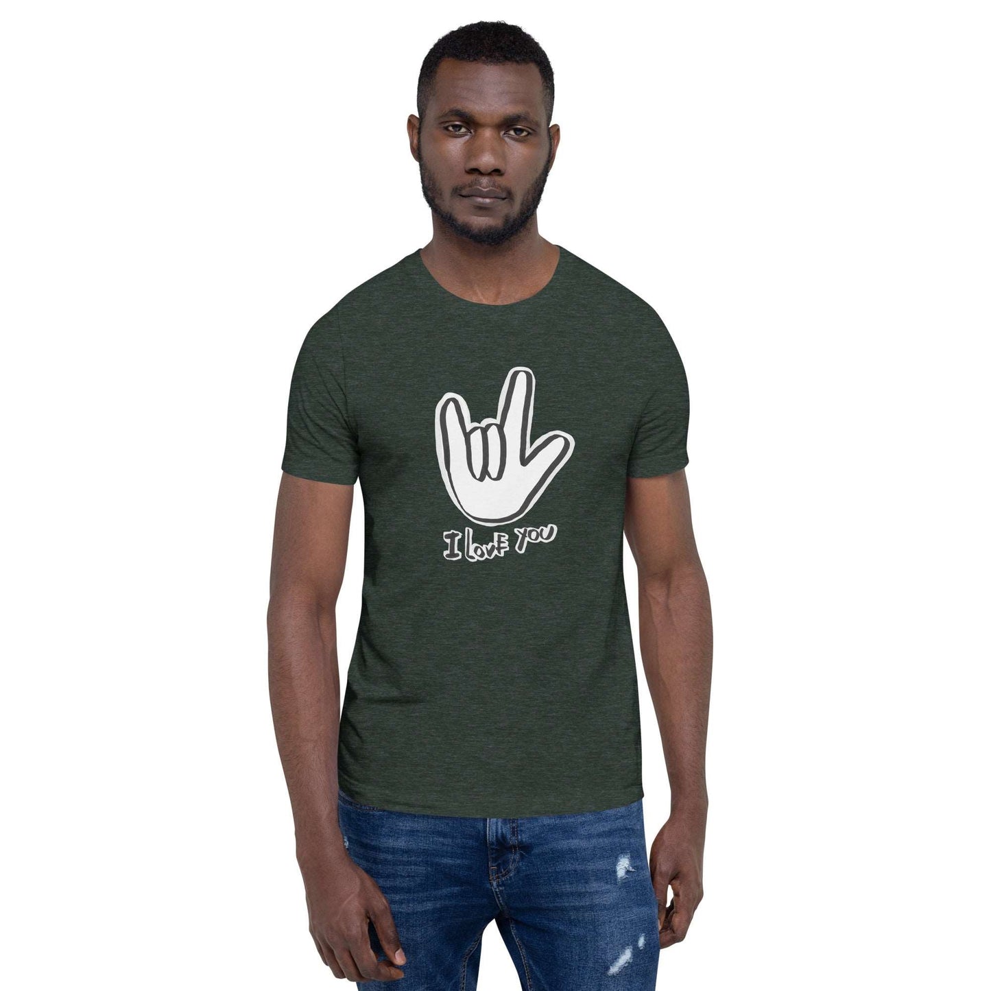ASL I Love You Men's tee