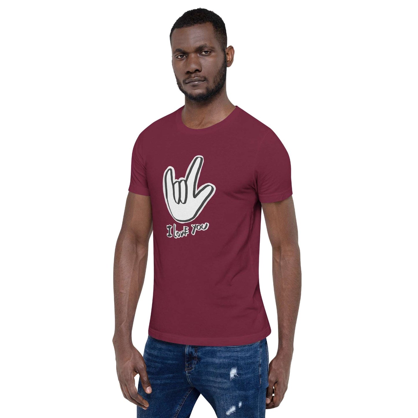 ASL I Love You Men's tee