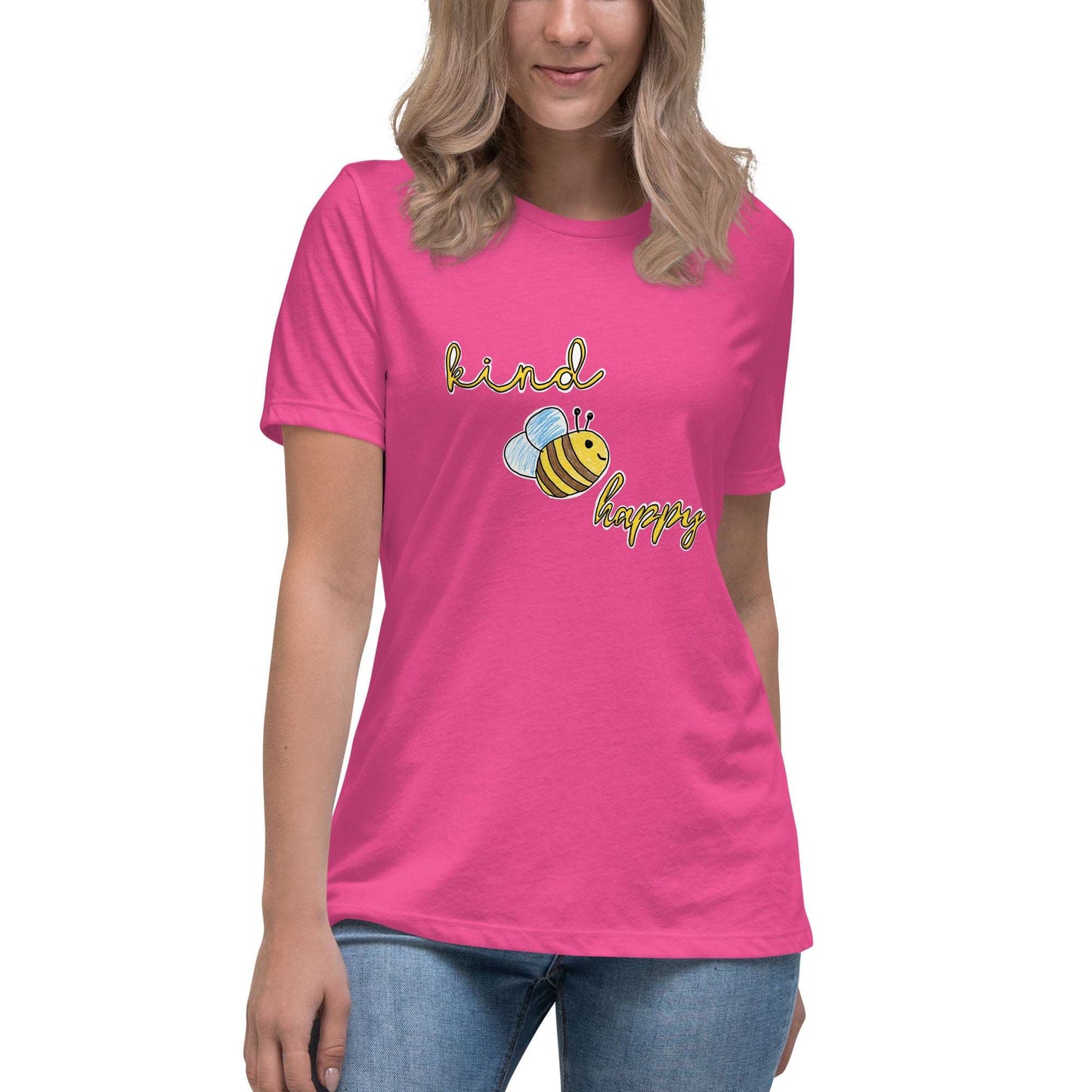 Be Kind Be Happy Women's Relaxed Tee