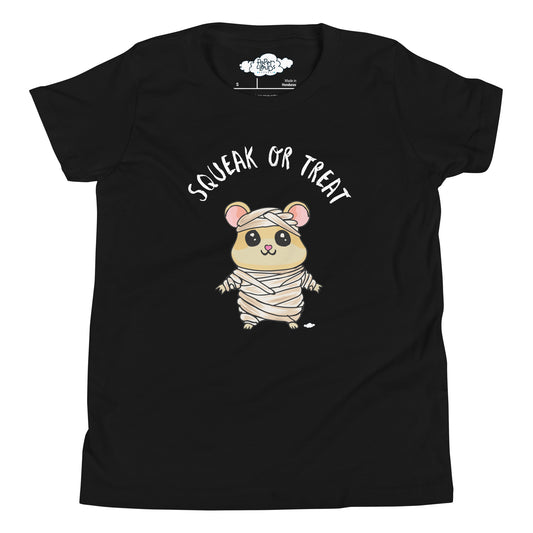 Squeak or Treat Mummy Mouse Youth Short Sleeve T-Shirt - Supporting Camp Kostopolus