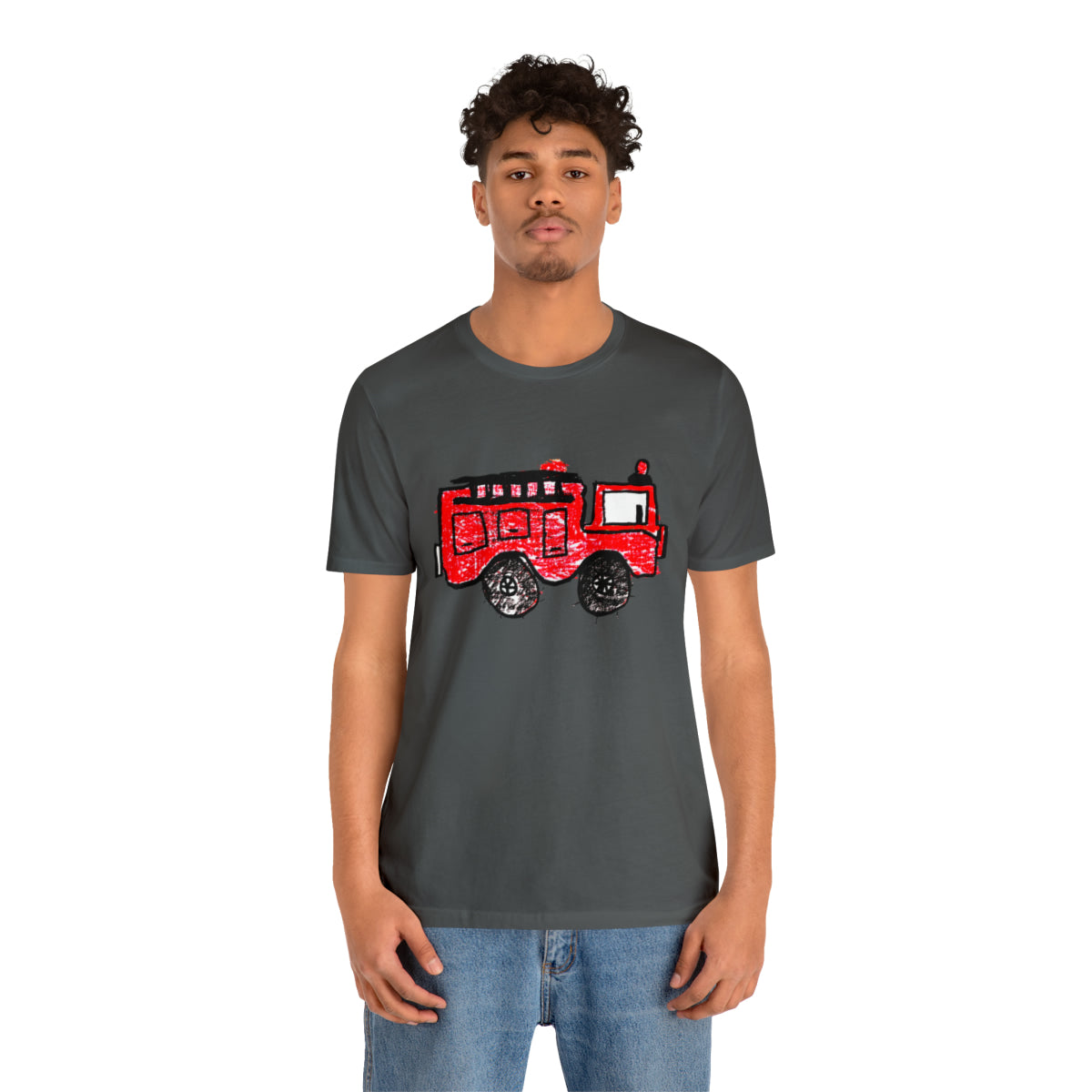 Fire Truck Unisex Jersey Short Sleeve Tee