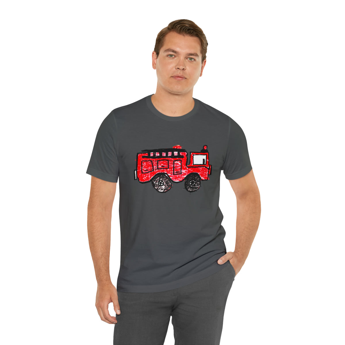 Fire Truck Unisex Jersey Short Sleeve Tee