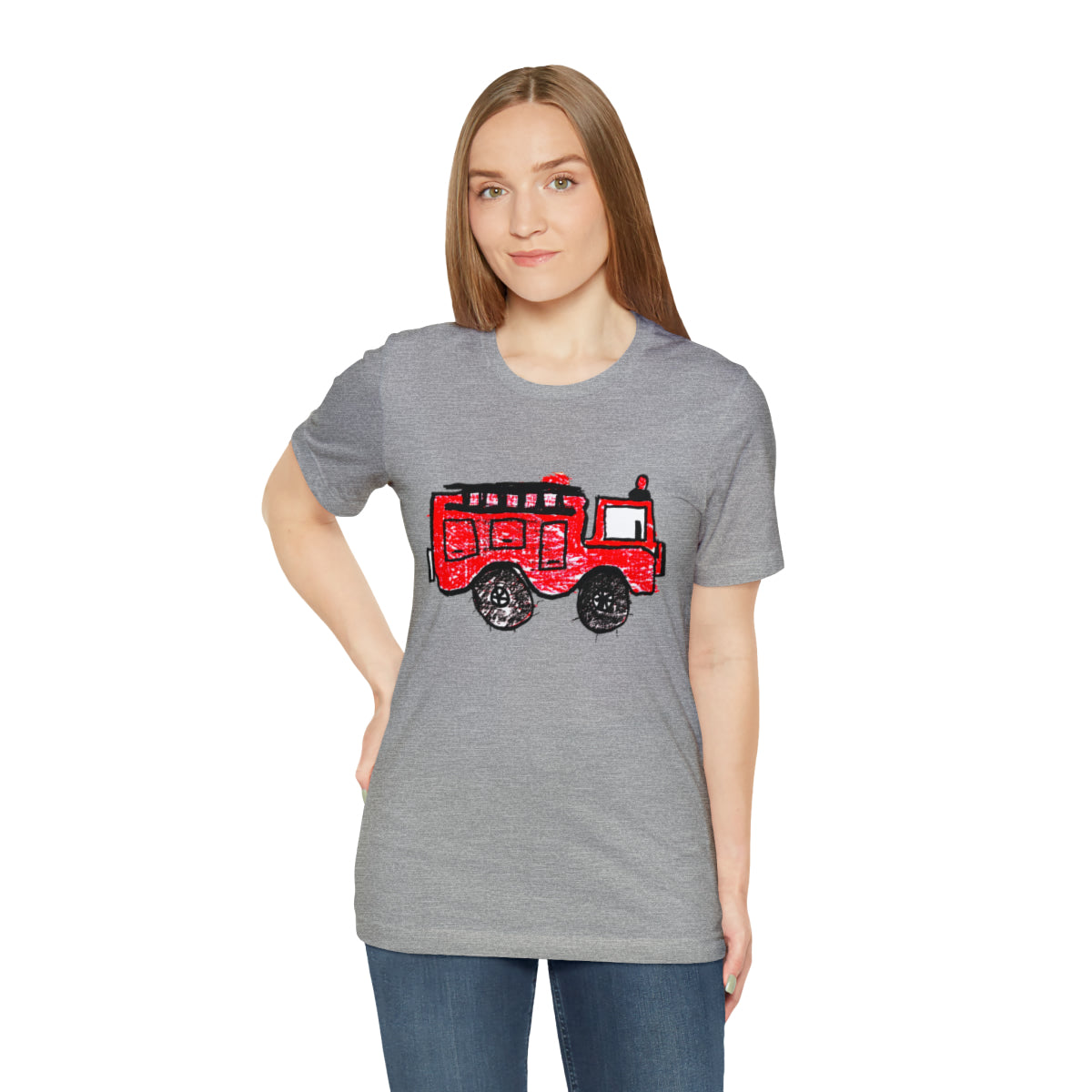 Fire Truck Unisex Jersey Short Sleeve Tee